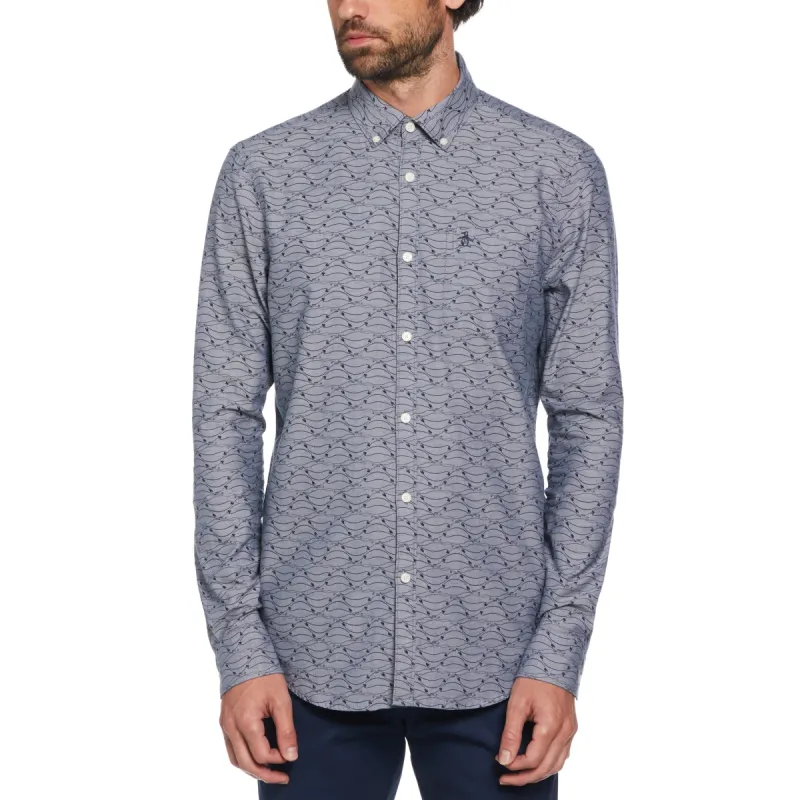 All Over Penguins Print Shirt sold by Original Penguin