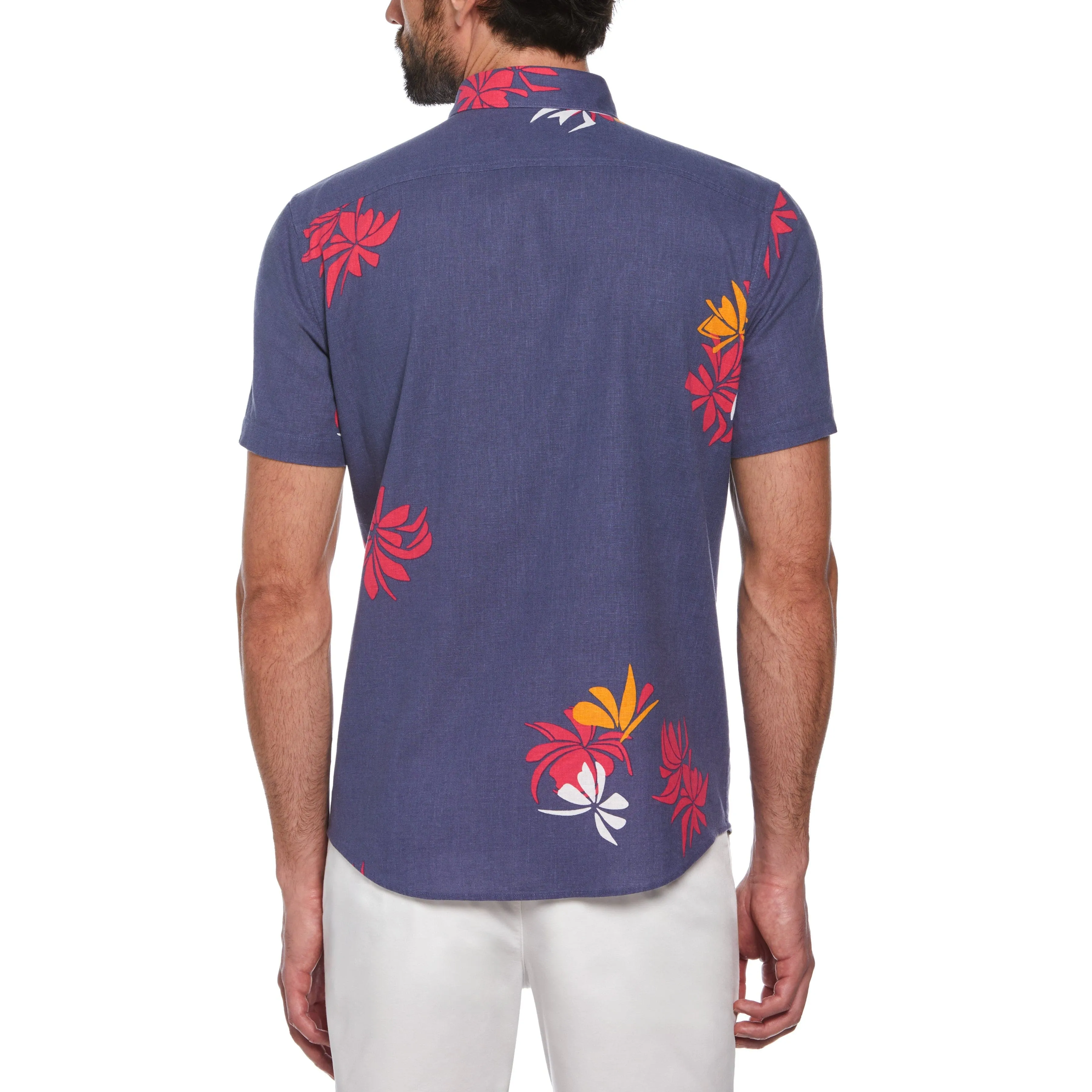 Linen Cotton Contrast Floral Print Shirt sold by Original Penguin product image thumbnail 2