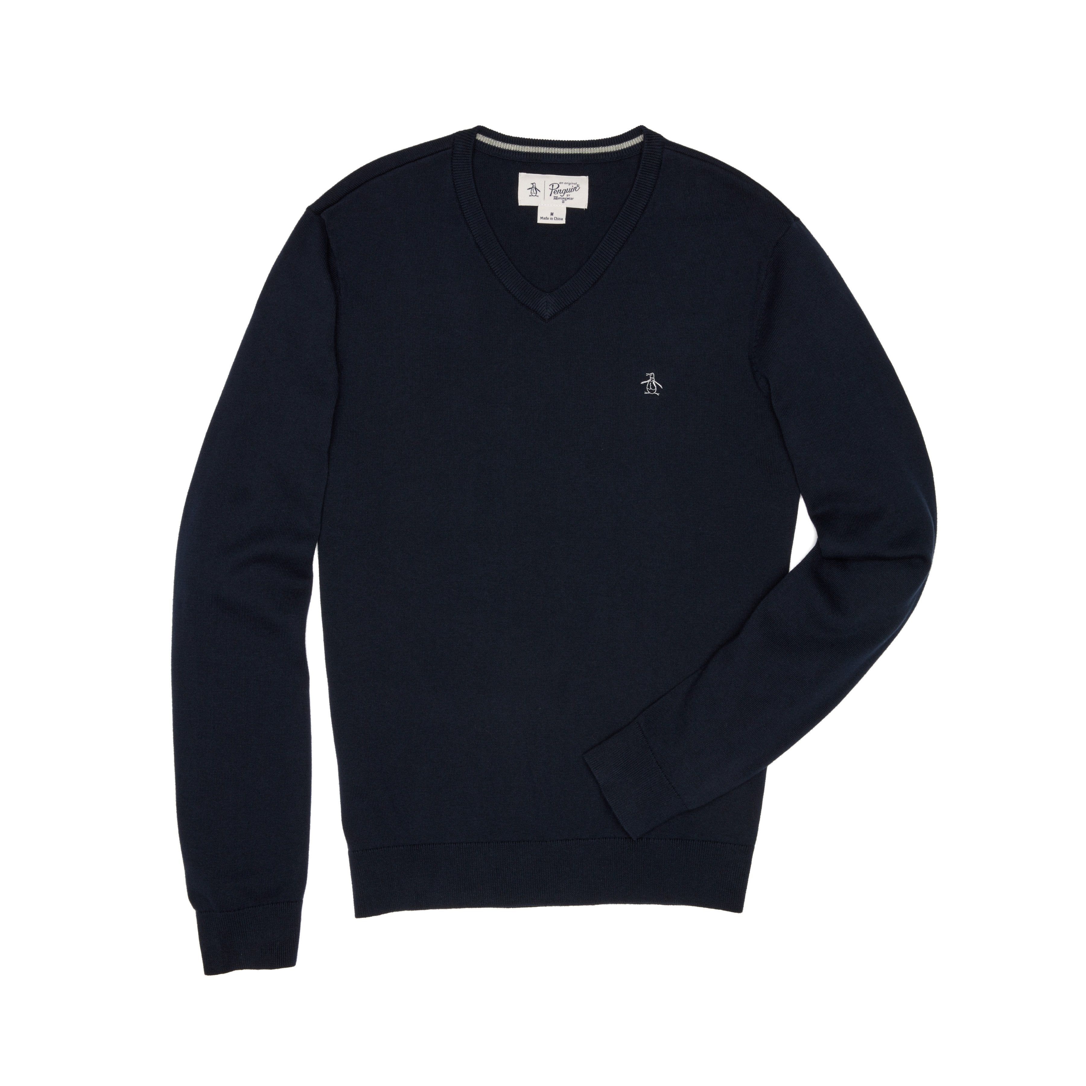 Combed Cotton V-Neck Sweater sold by Original Penguin product image thumbnail 3