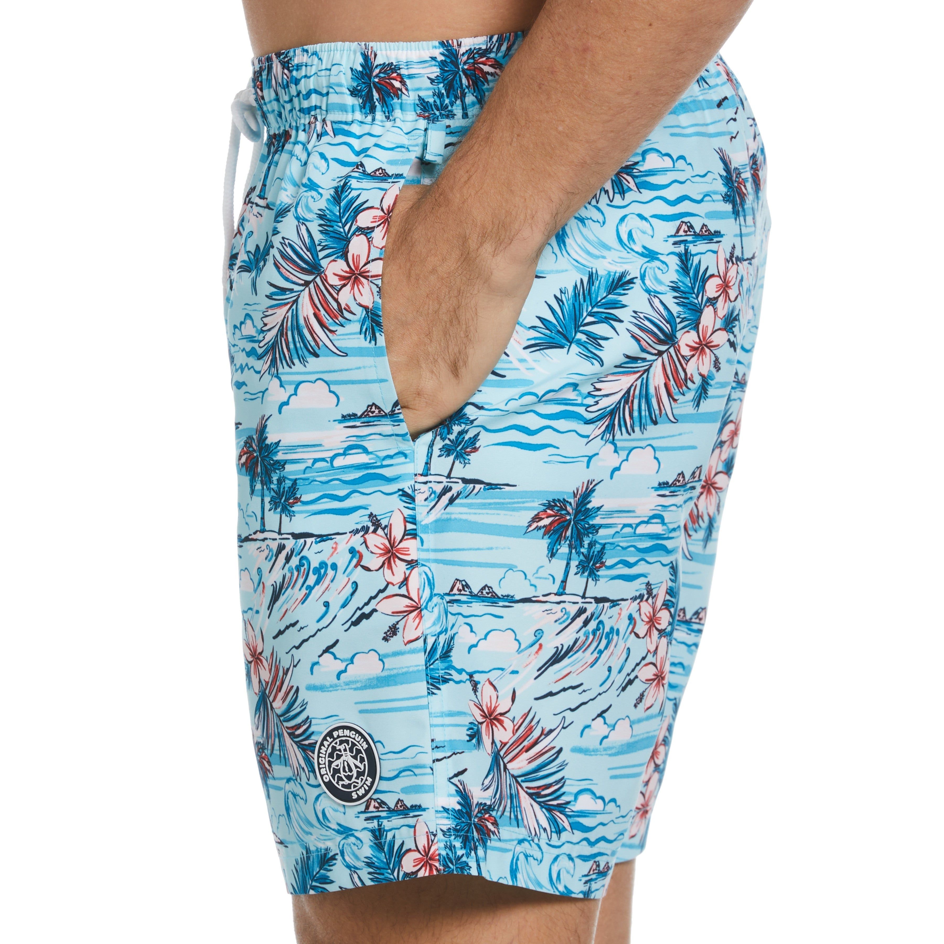 Tropical Florals Print Swim Short sold by Original Penguin product image thumbnail 3