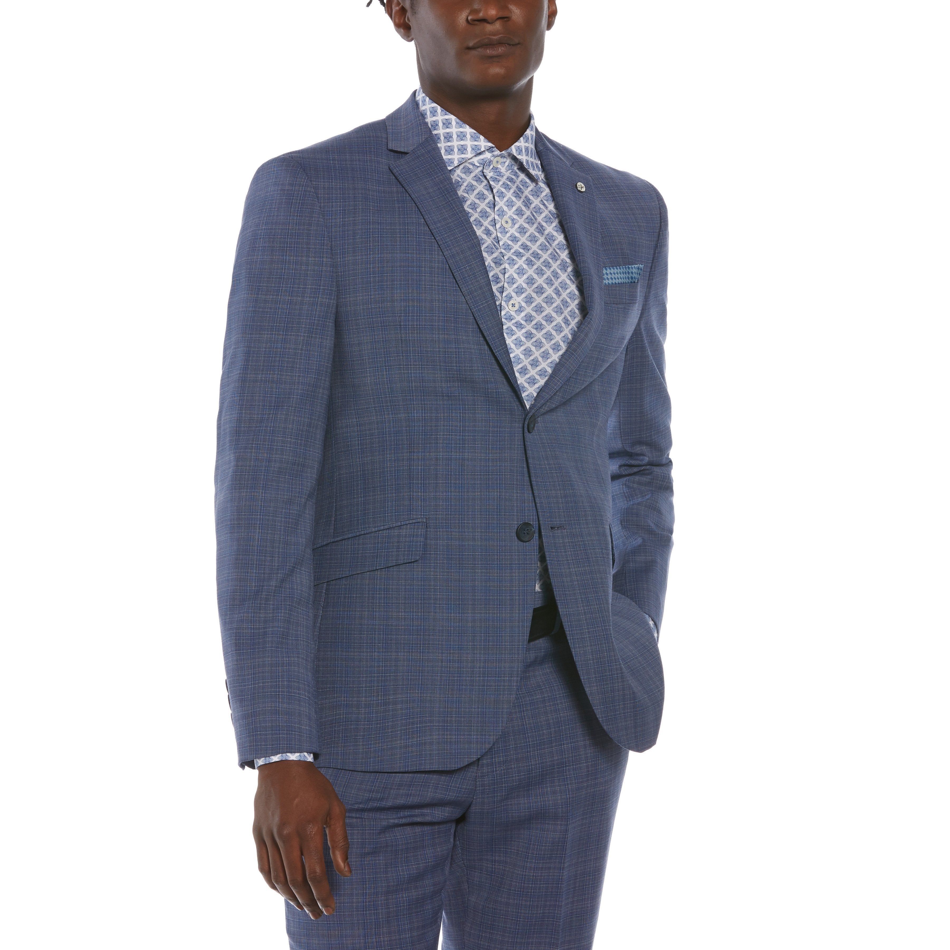 Blue Plaid Suit Jacket sold by Original Penguin