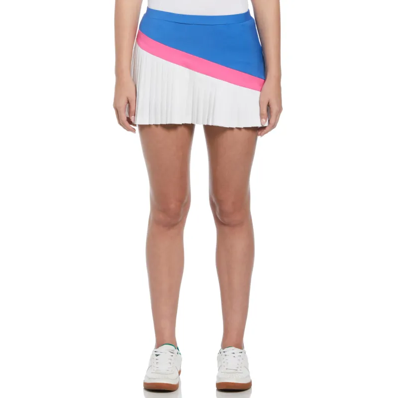 Women's Asymmetrical Color Block Pleated Tennis Skirt/Skort sold by Original Penguin