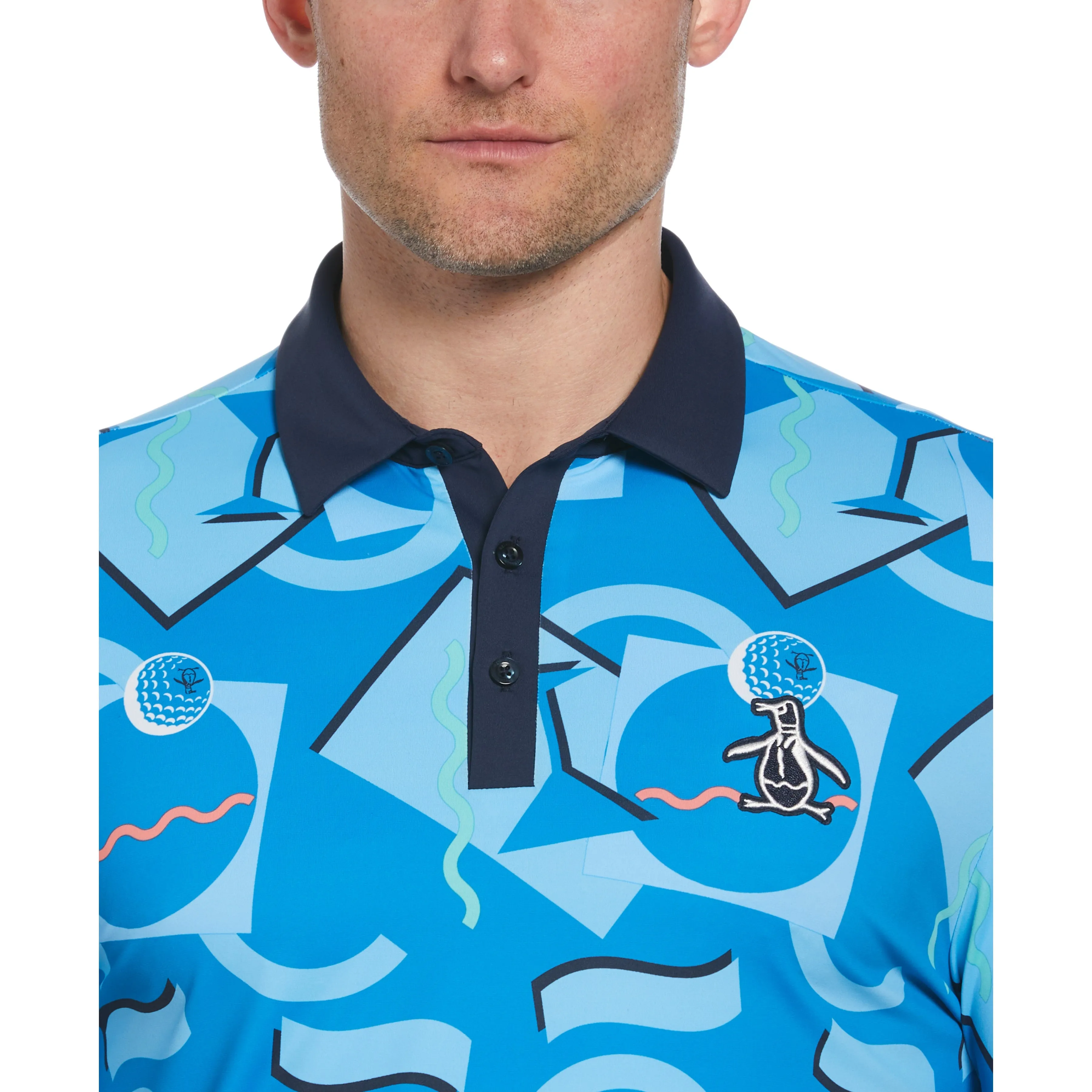Abstract 80's Print Golf Polo sold by Original Penguin product image thumbnail 3