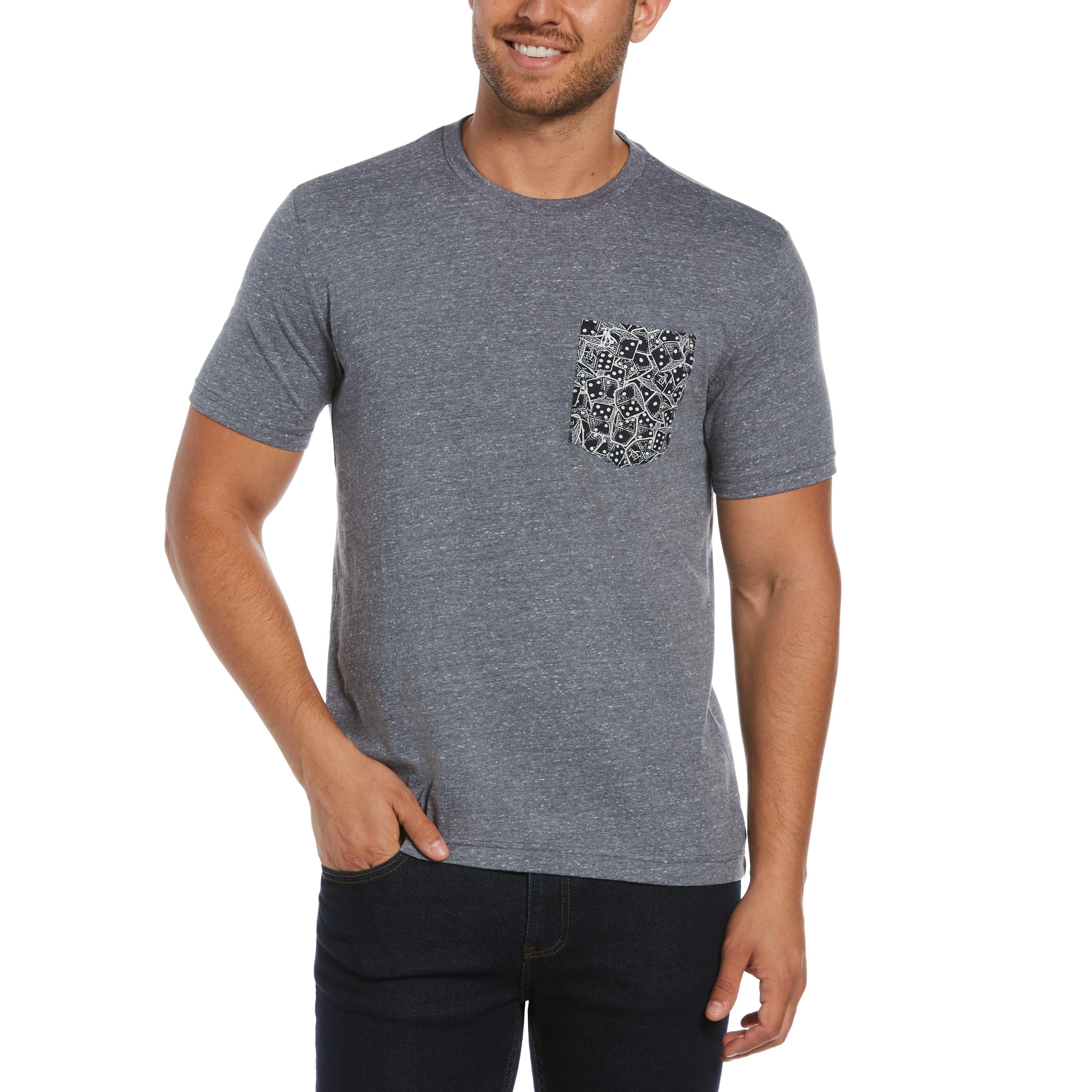 Slub Crew Neck Dice Pocket Tee sold by Original Penguin