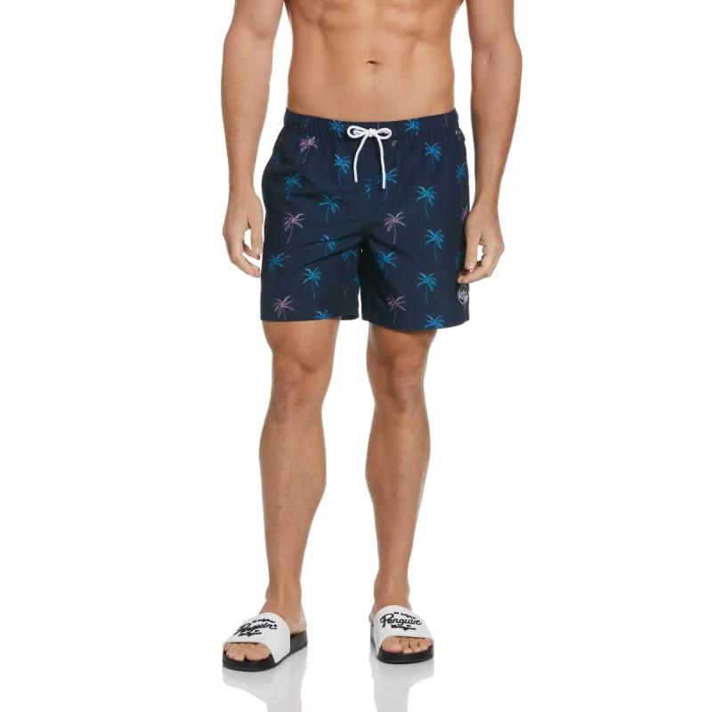 Palm Print Swim Short sold by Original Penguin