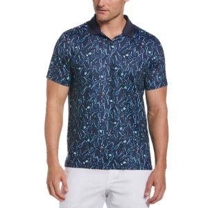 Performance Racquet Print Tennis Polo sold by Original Penguin