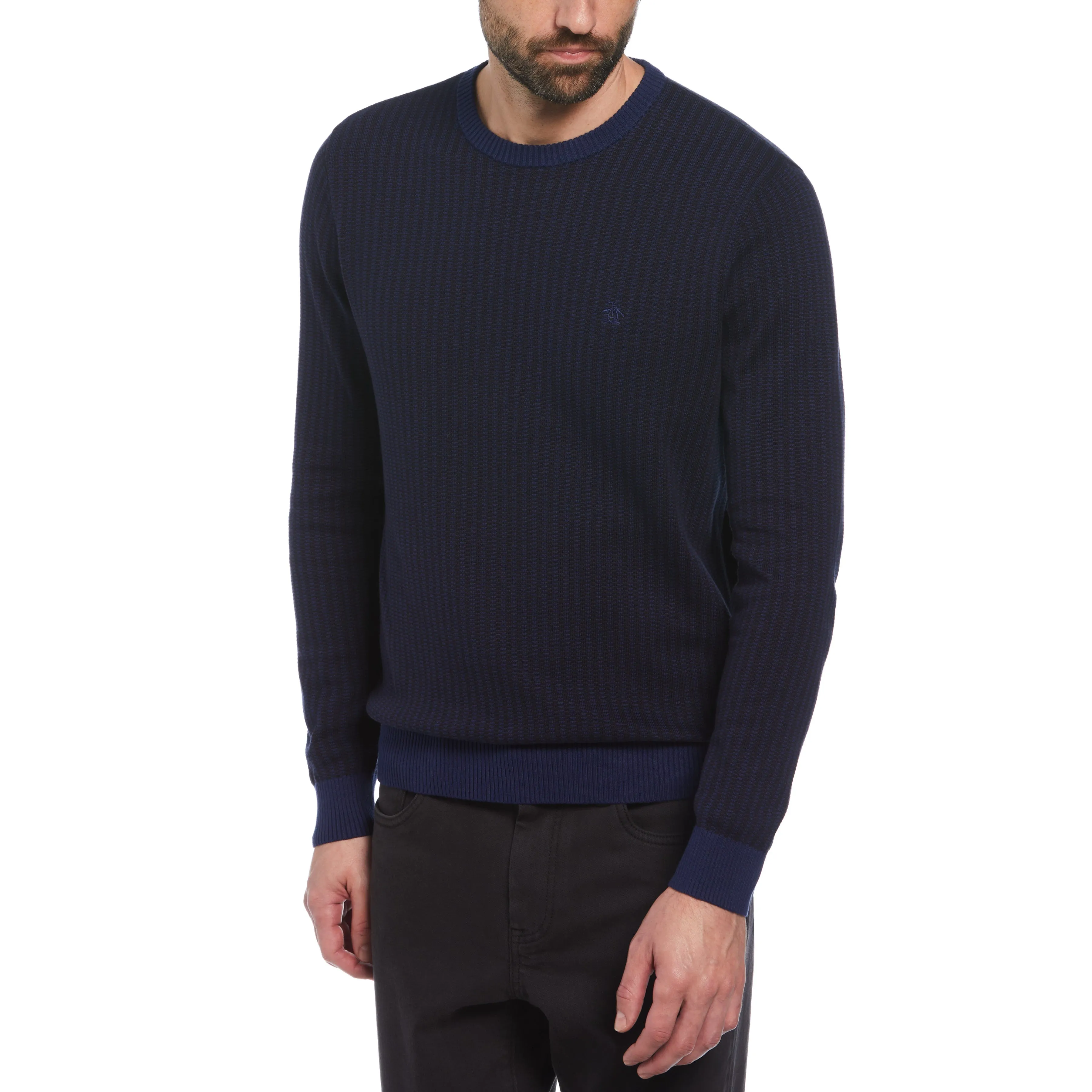 Tonal Jacquard Sweater sold by Original Penguin