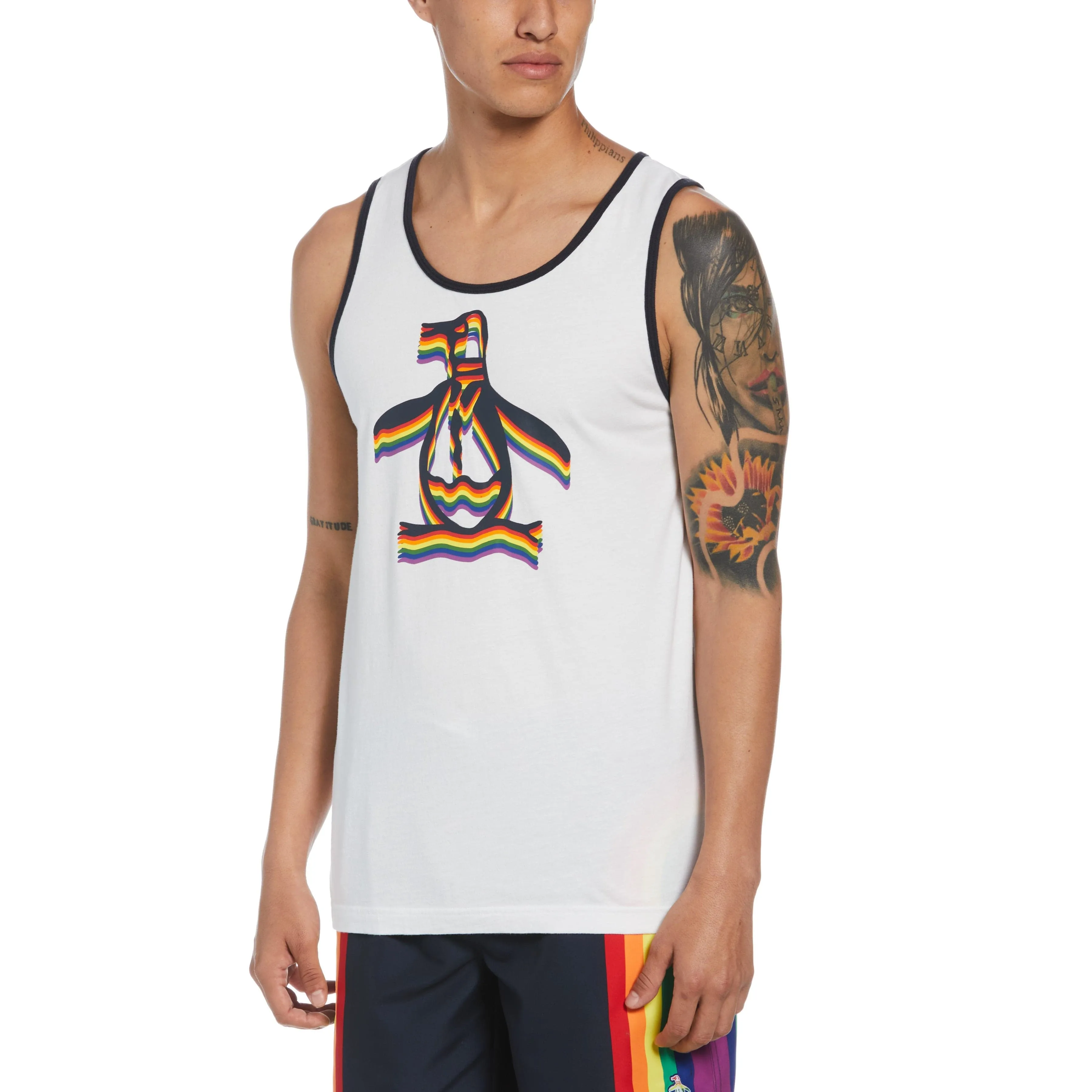 Rainbow Pete Pride Tank sold by Original Penguin