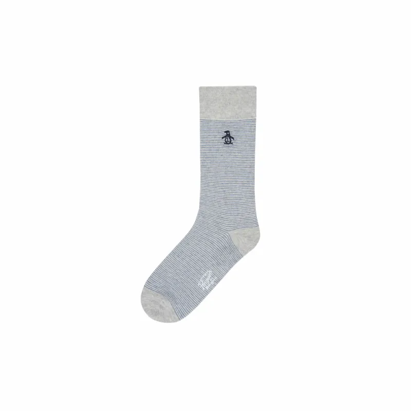 Dress Light Grey Tipple Fine Print Sock sold by Original Penguin