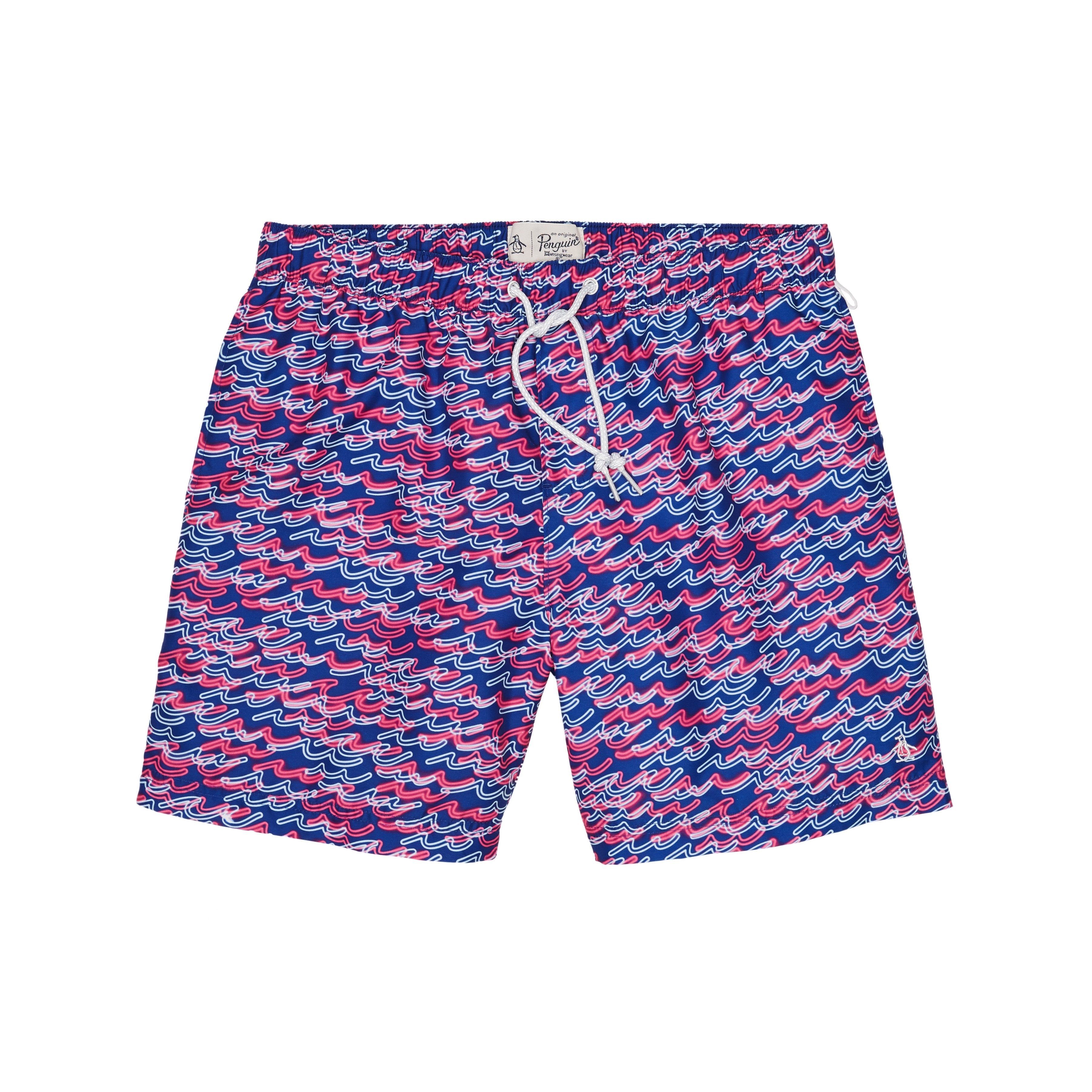 Neon Wave Swim Short sold by Original Penguin product image thumbnail 4