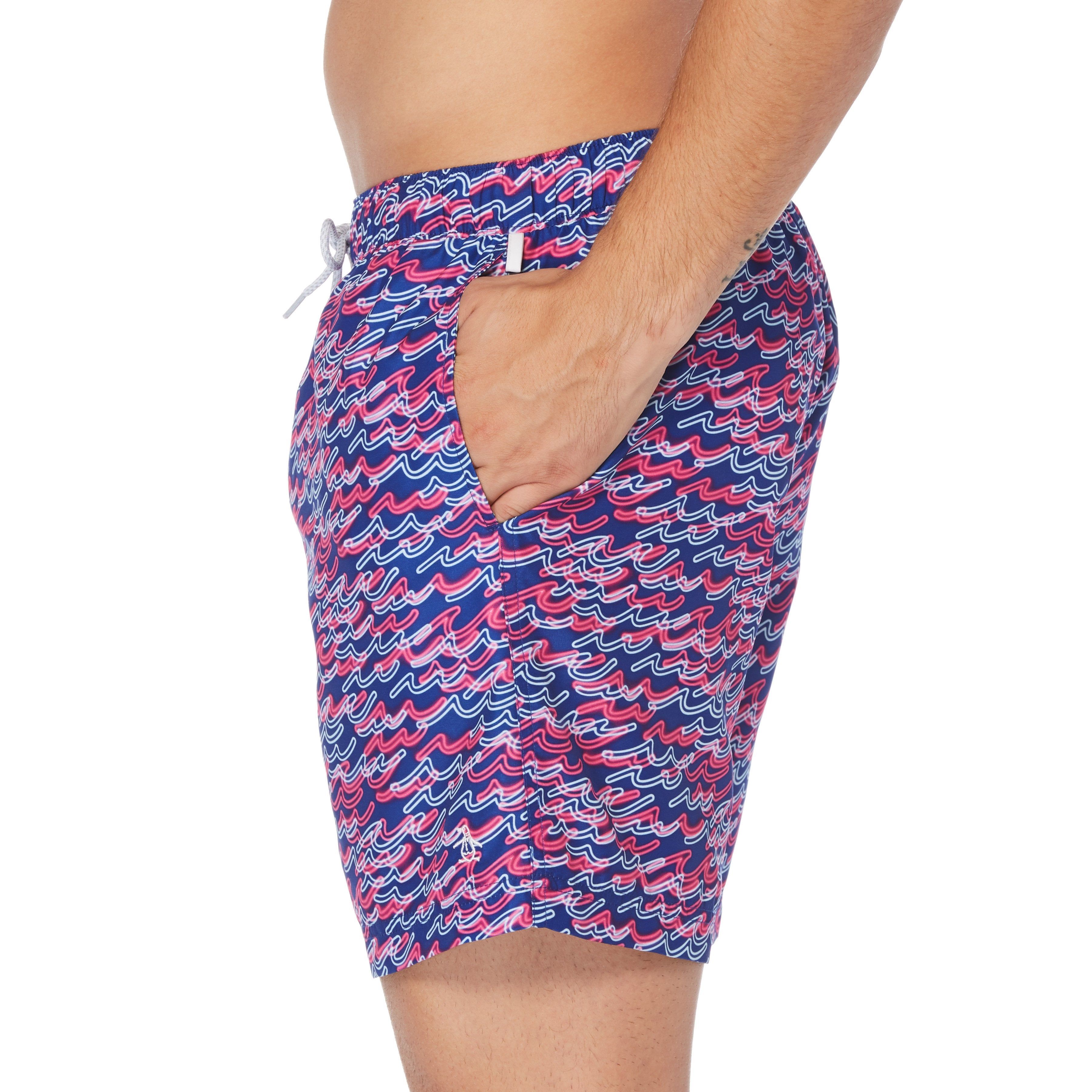 Neon Wave Swim Short sold by Original Penguin product image thumbnail 3