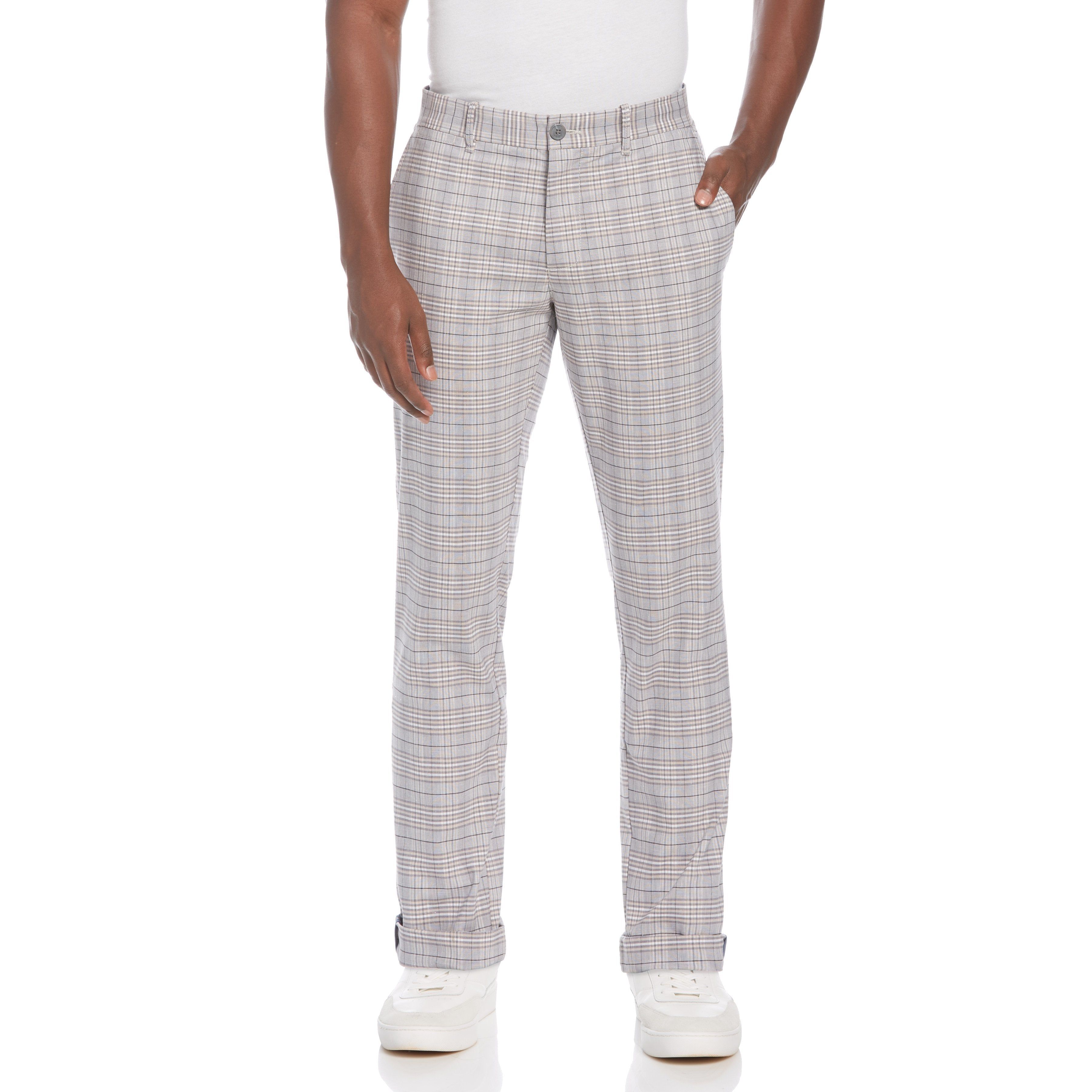 Brown Plaid Chino Slim Fit Pant sold by Original Penguin