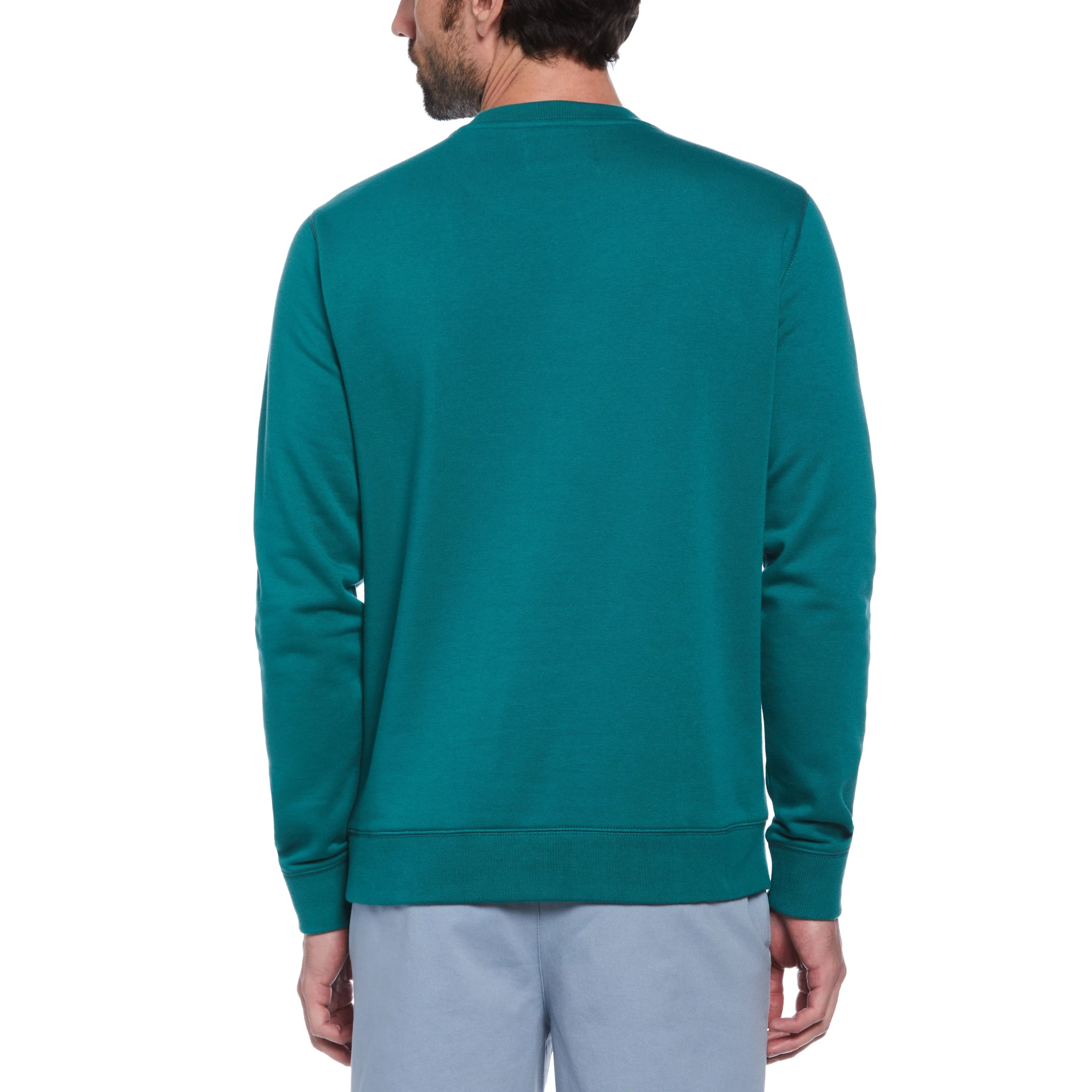 Striped Crew Neck Fleece Sweatshirt sold by Original Penguin product image thumbnail 2