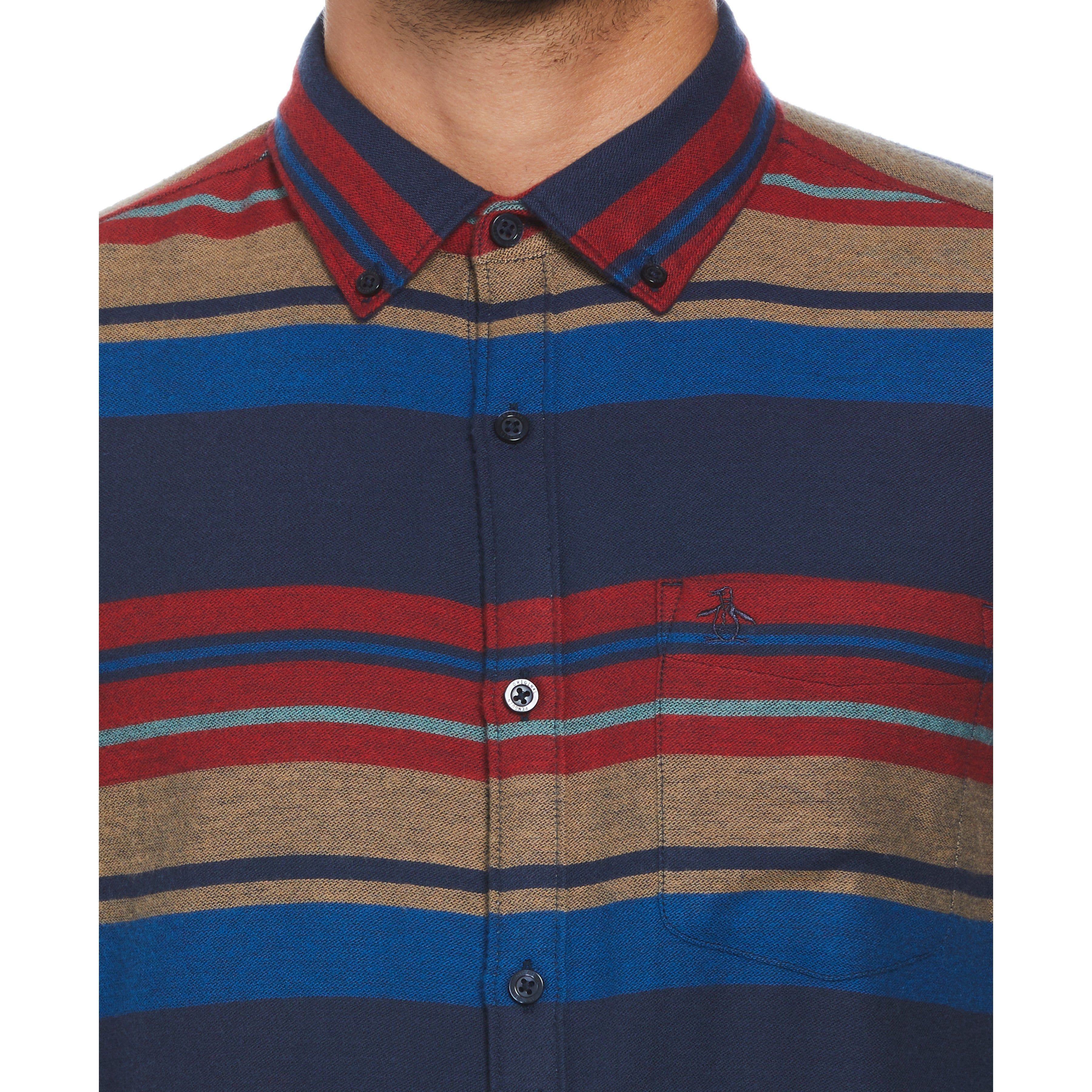 Striped Flannel Shirt sold by Original Penguin product image thumbnail 3