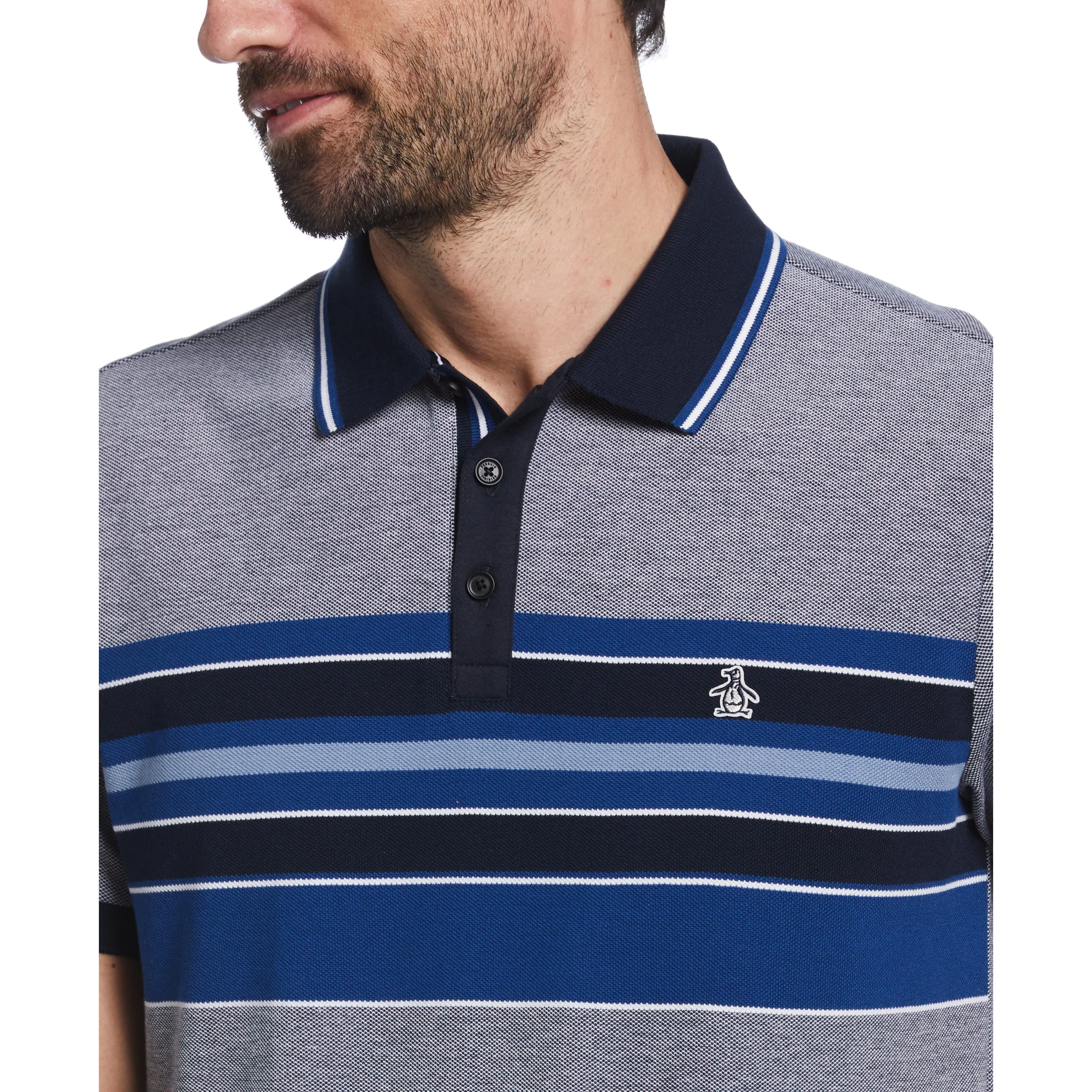 Engineered Stripe Birdseye Pique Polo sold by Original Penguin product image thumbnail 3