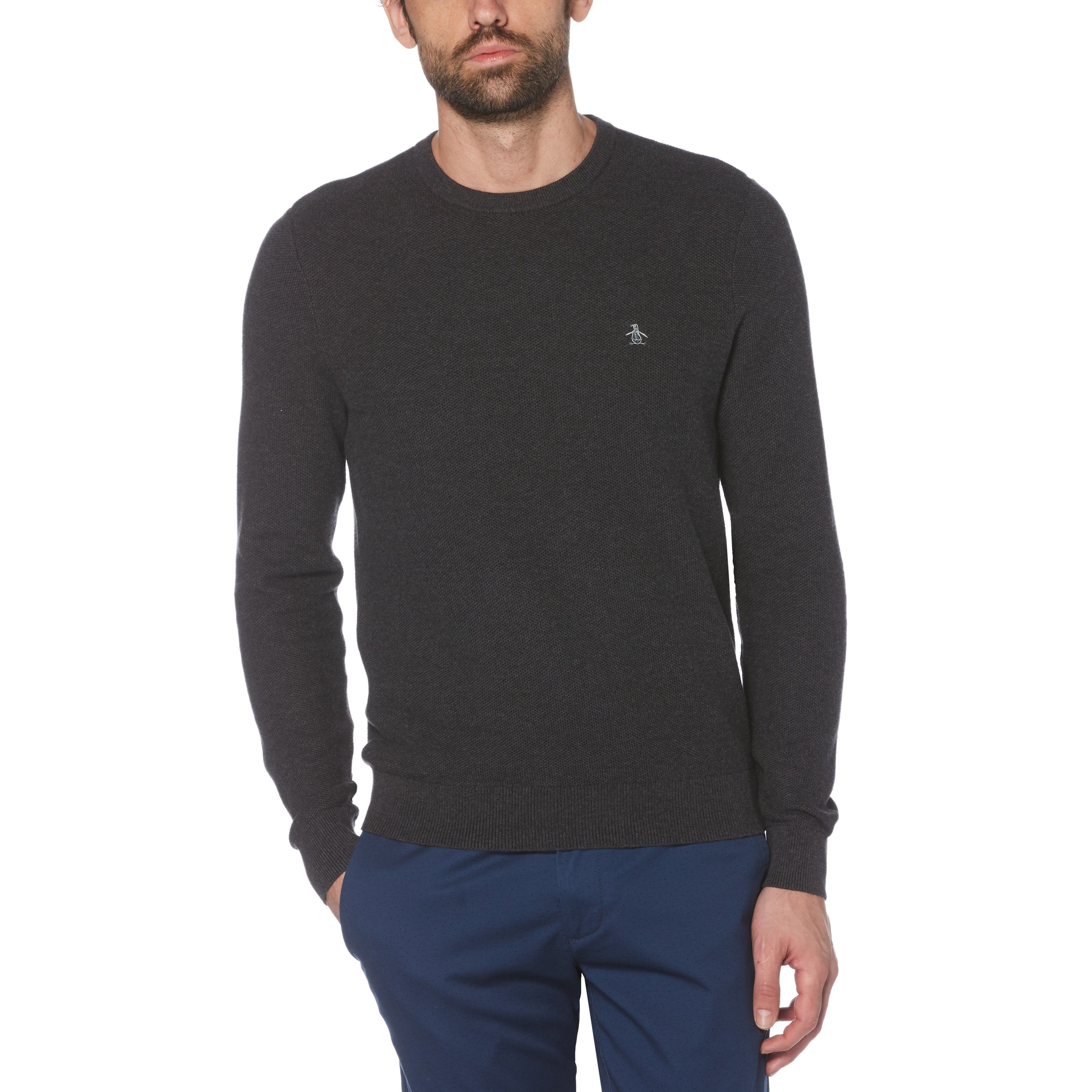 Tuck Stitch Crew Neck Sweater sold by Original Penguin