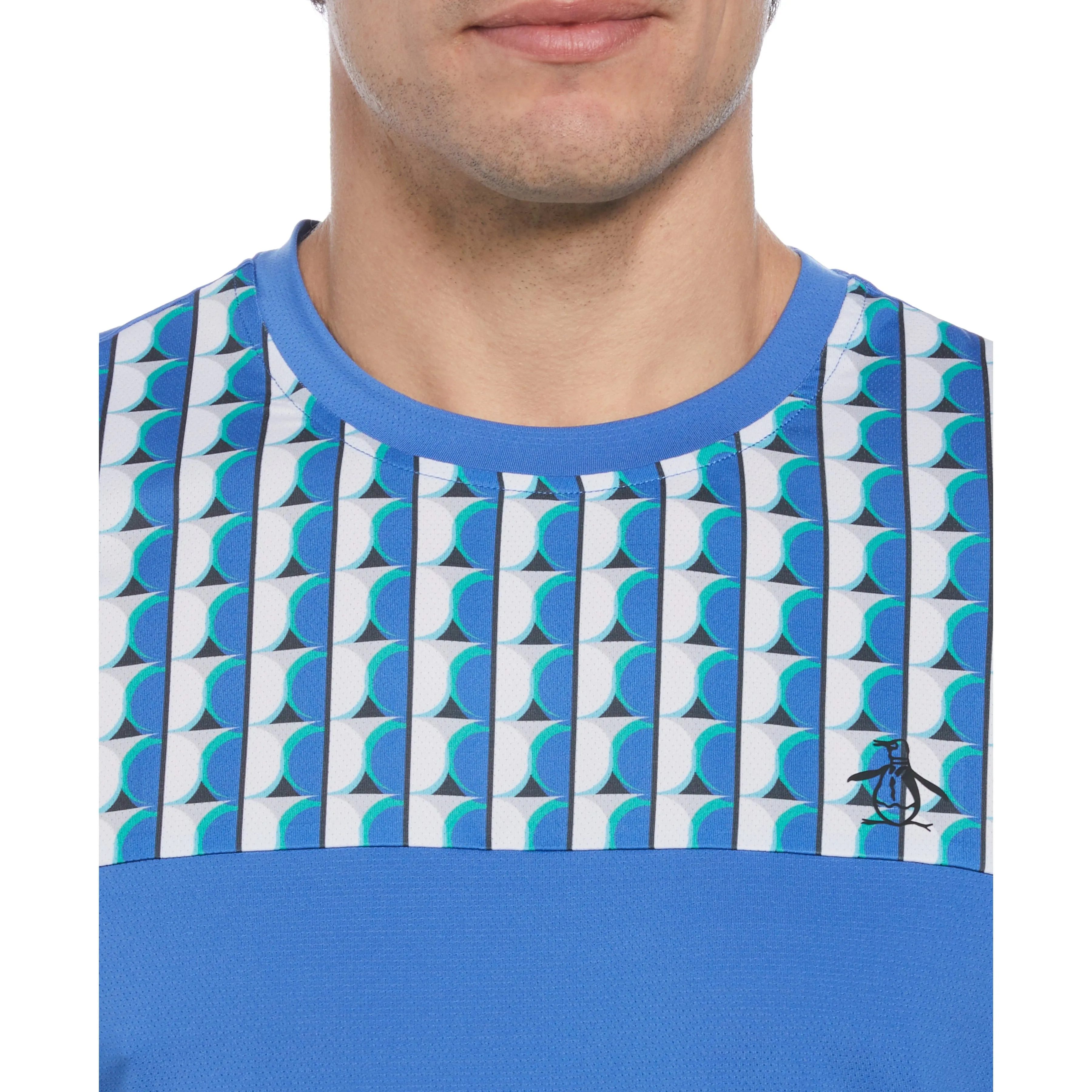Geo Print Performance Tennis Tee sold by Original Penguin product image thumbnail 3