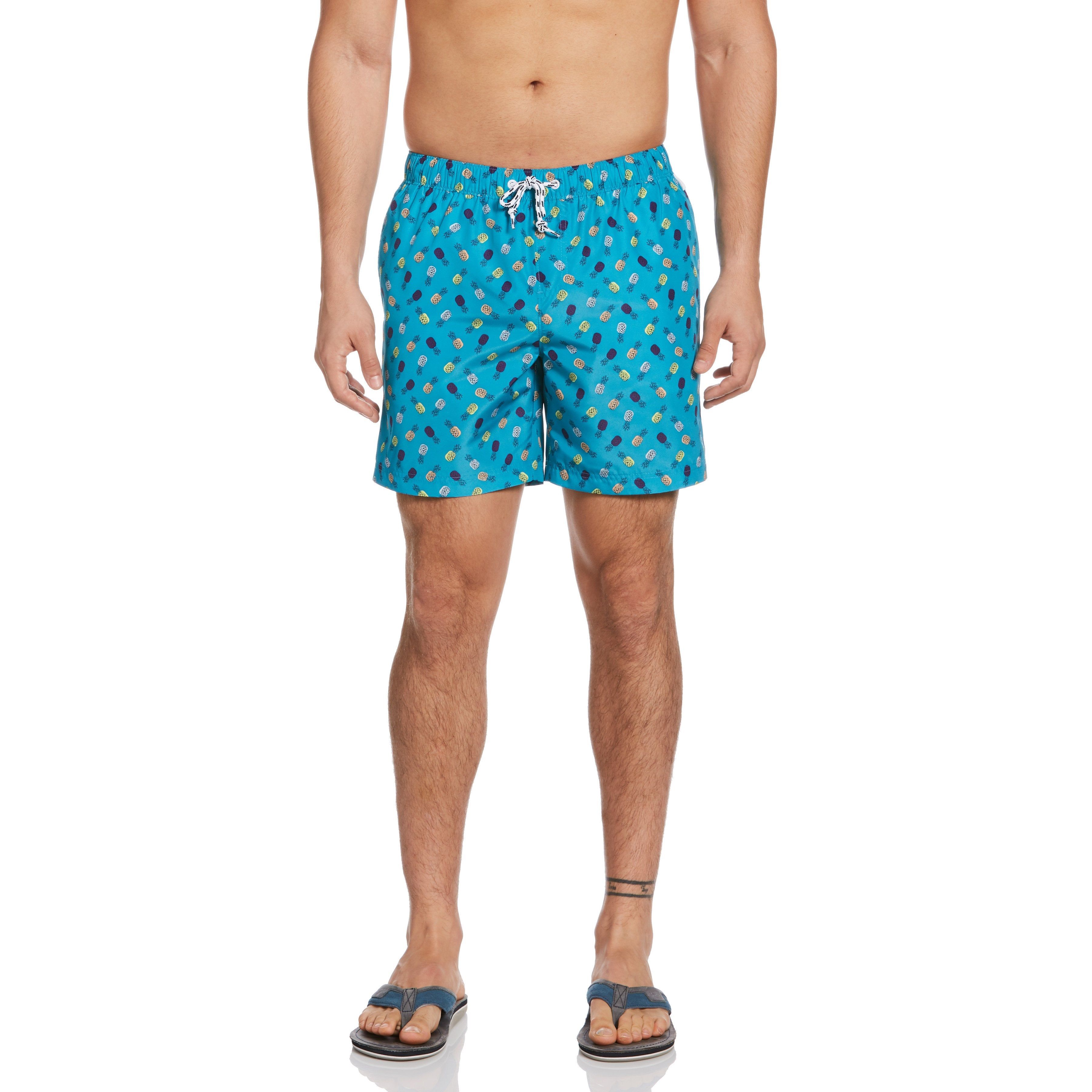 Packable Pineapple Print Swim Short sold by Original Penguin
