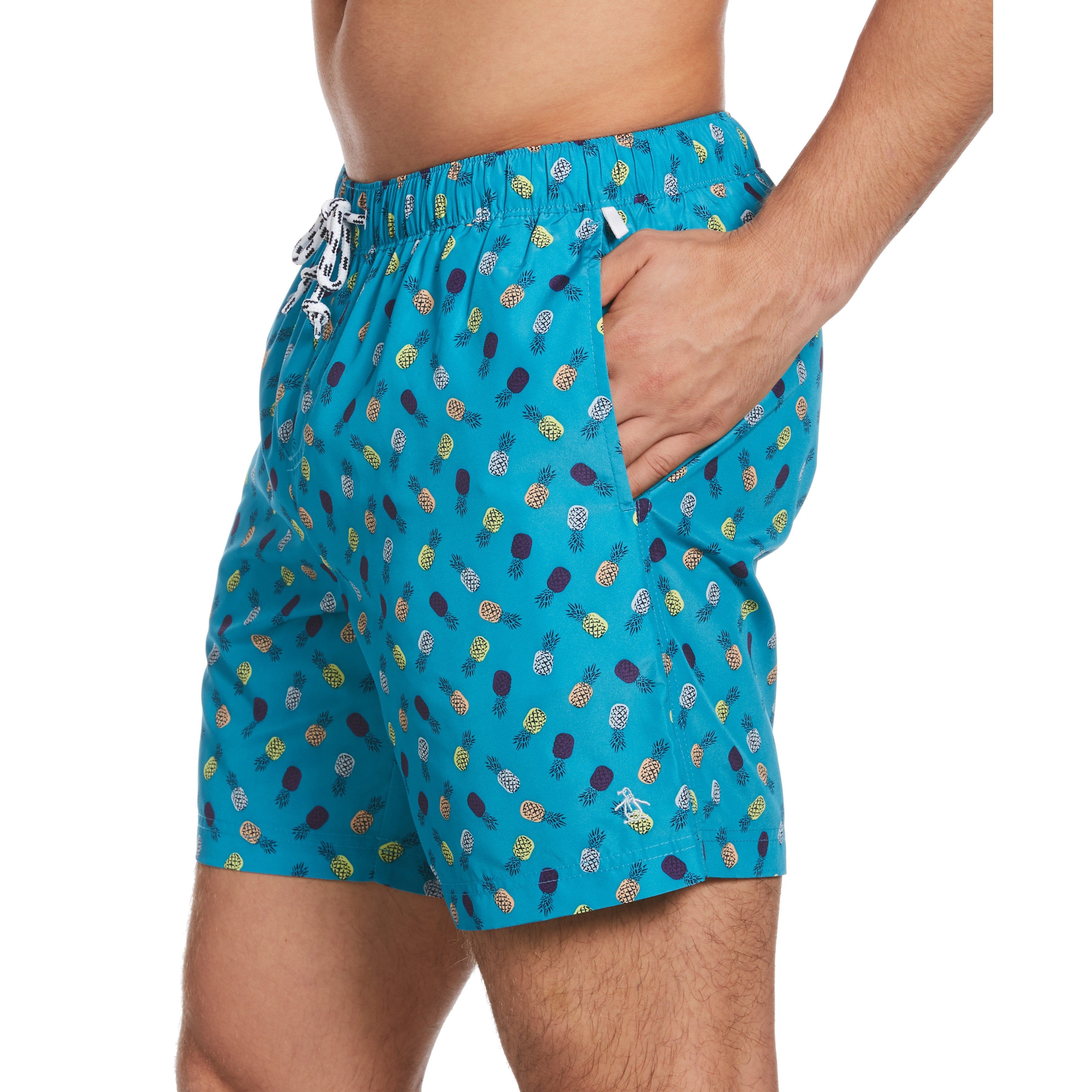Packable Pineapple Print Swim Short sold by Original Penguin product image thumbnail 3