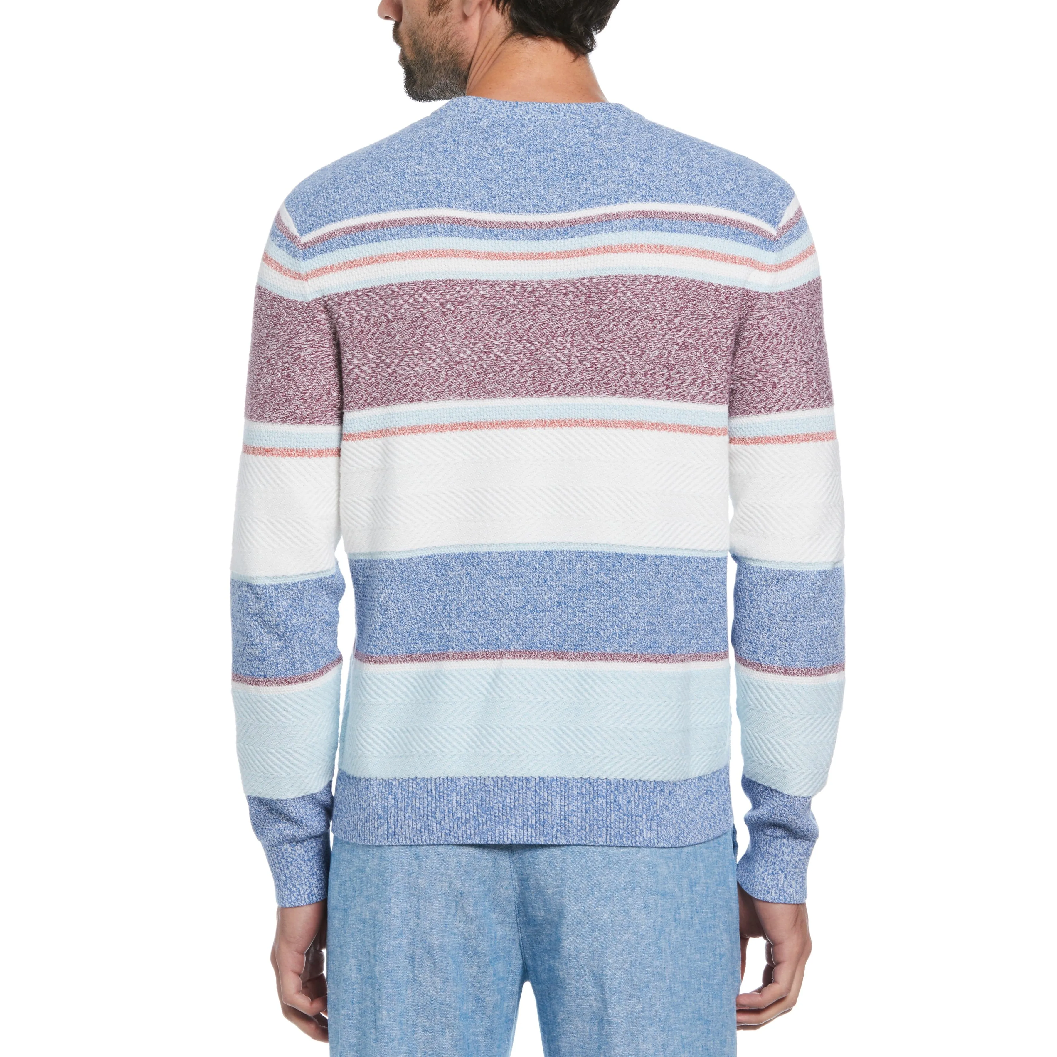 Novelty Stripe Crew Neck Sweater sold by Original Penguin product image thumbnail 2