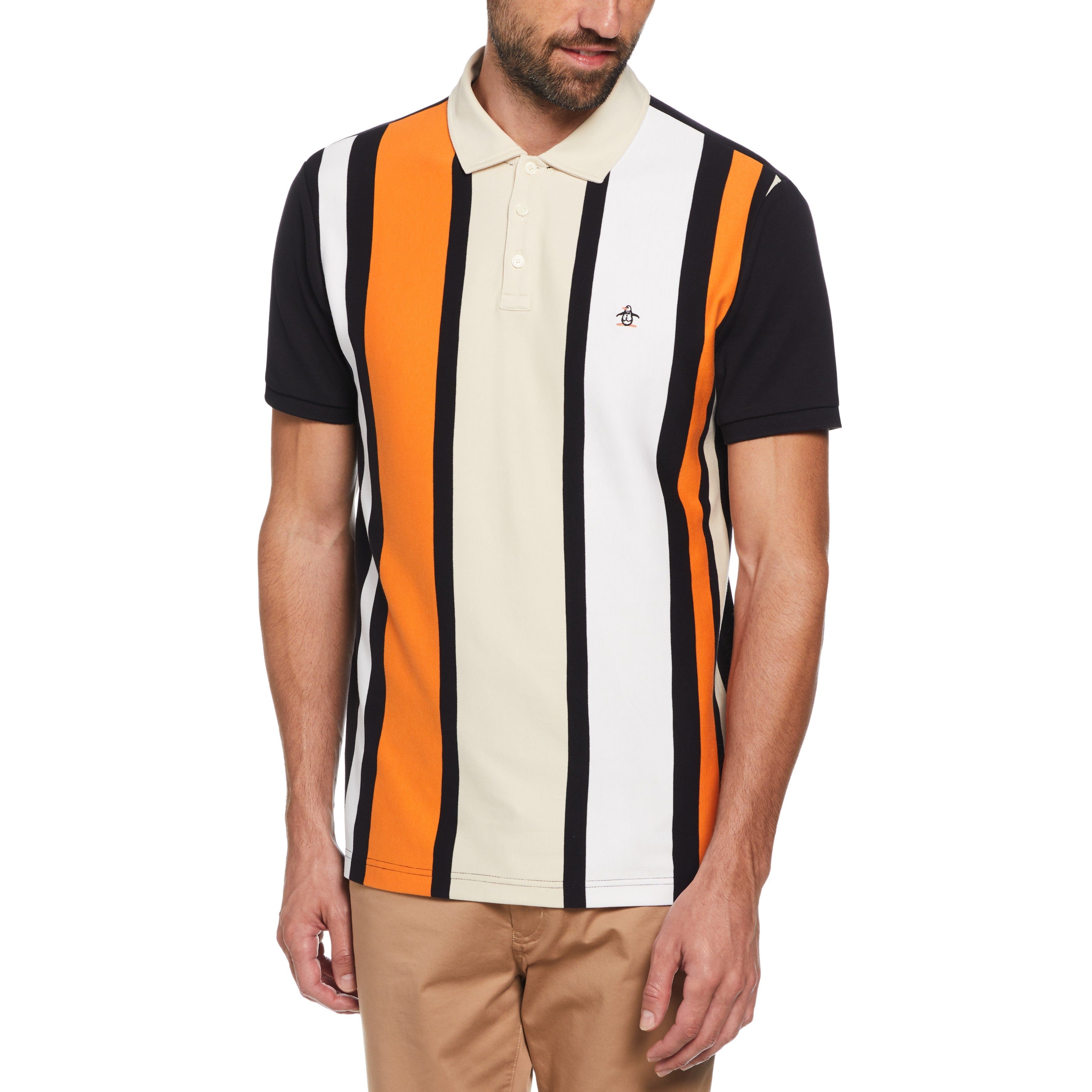 Cotton Interlock Vertical Stripe Polo sold by Original Penguin
