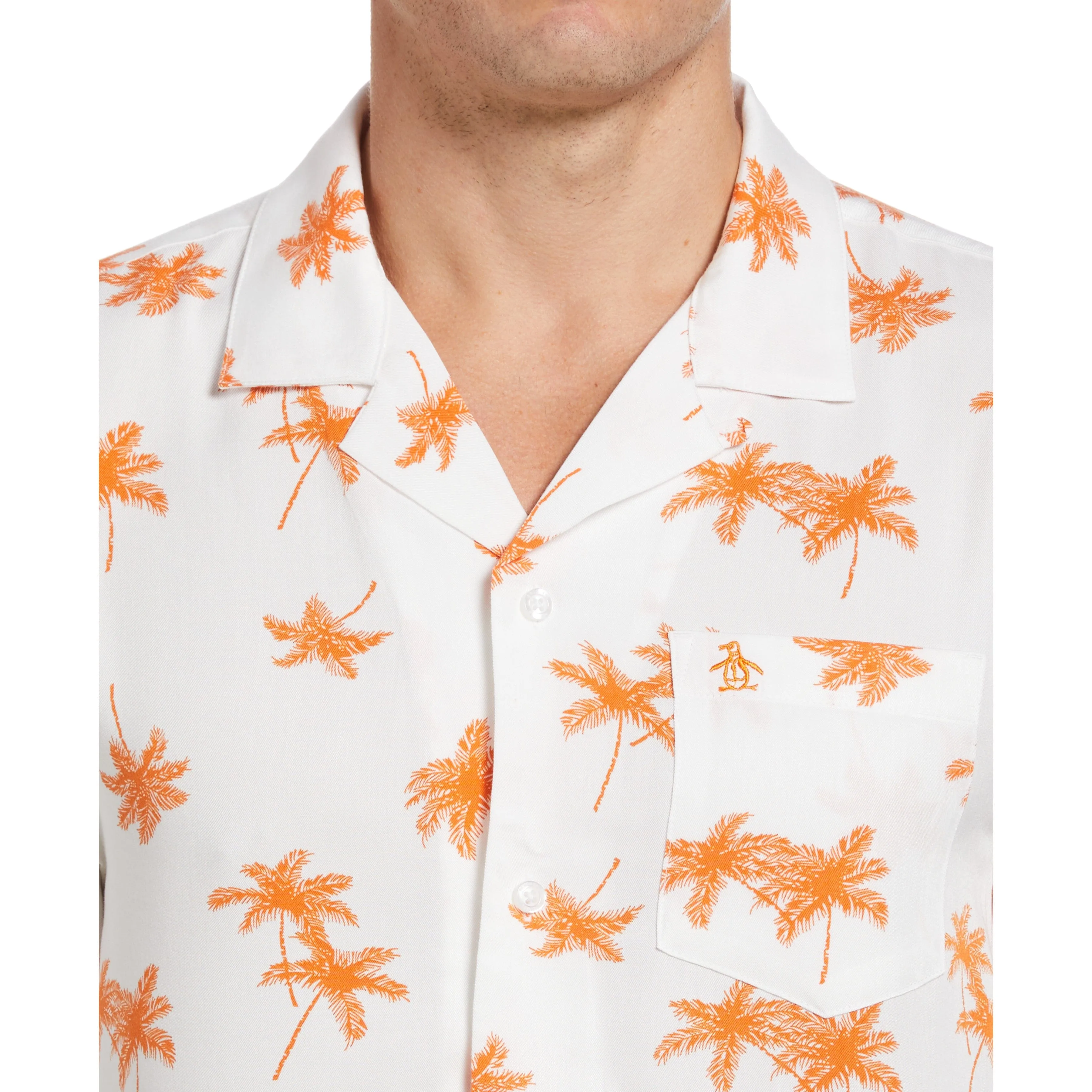 Palm Print Camp Collar Shirt sold by Original Penguin product image thumbnail 3