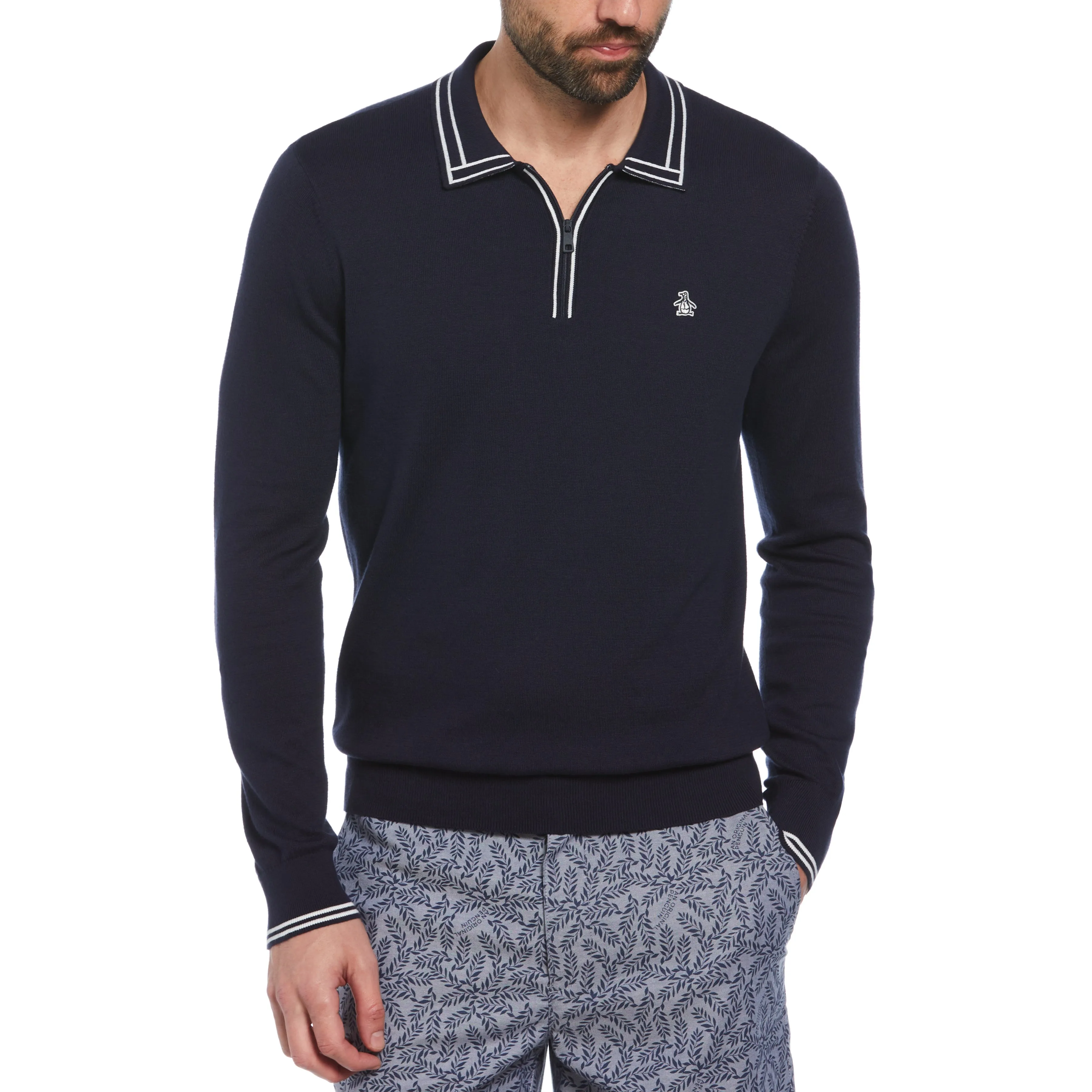 1/4 Zip Cotton Sweater Polo sold by Original Penguin