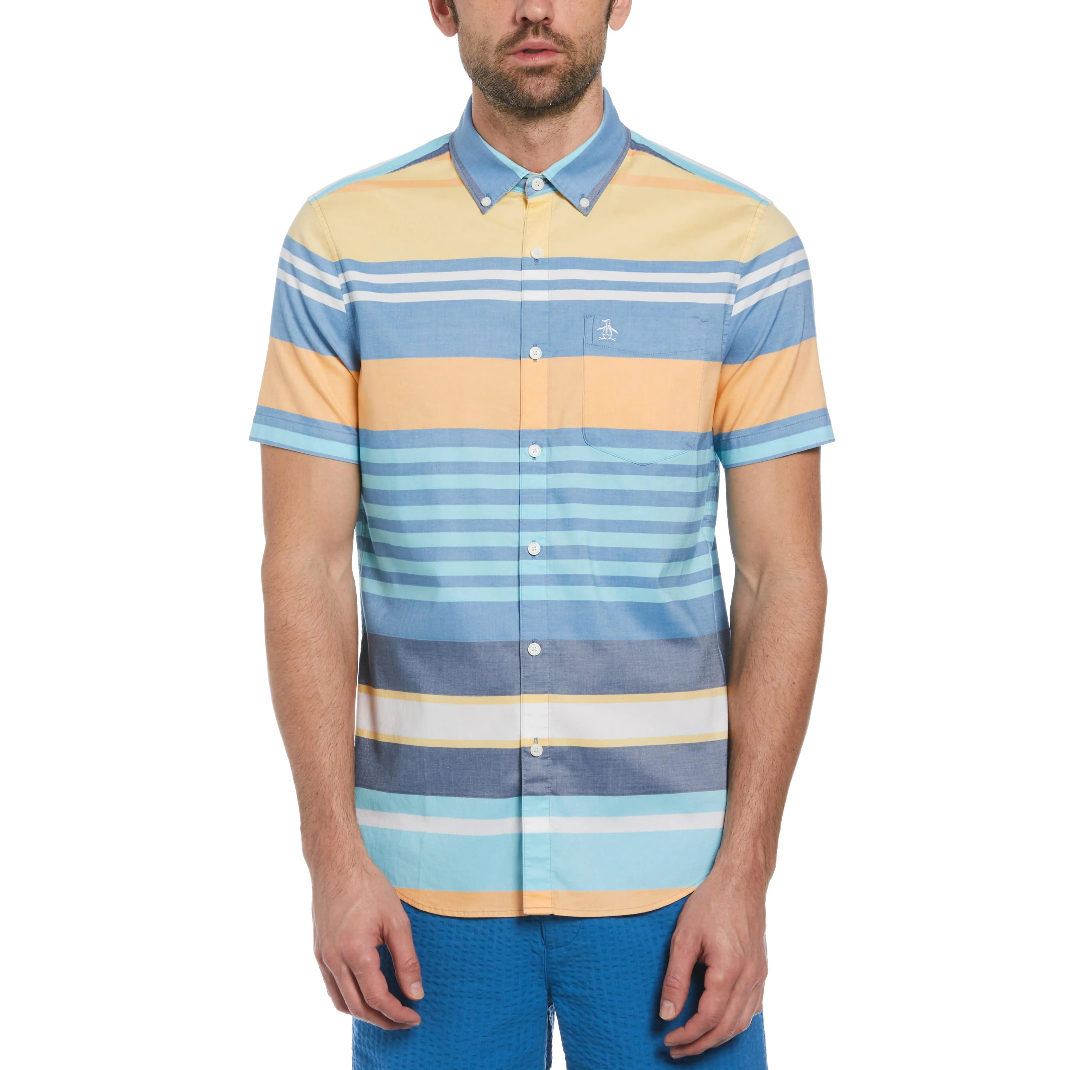 Cotton Twill Multi Color Stripe Shirt sold by Original Penguin