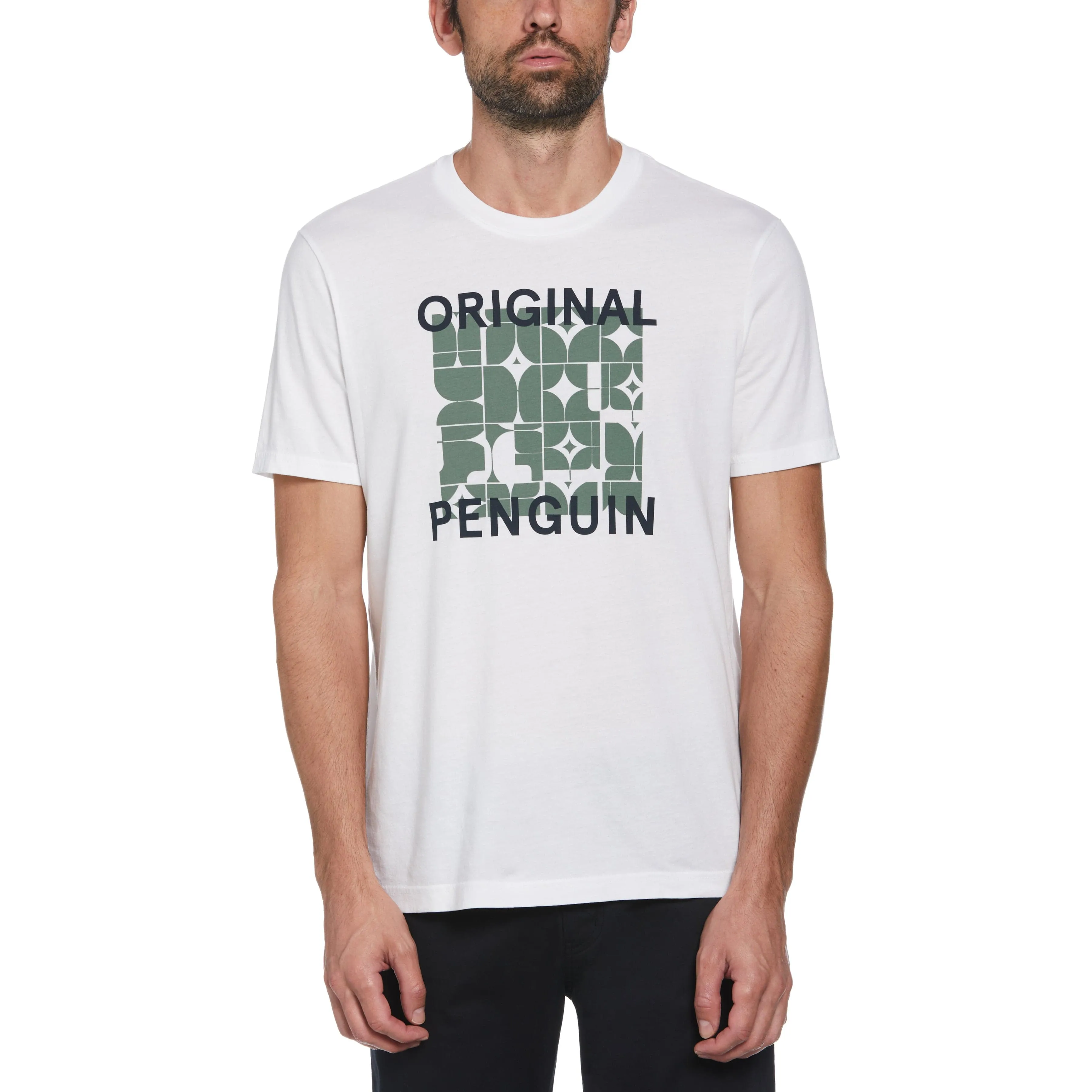 Geometric Graphic Logo Tee sold by Original Penguin