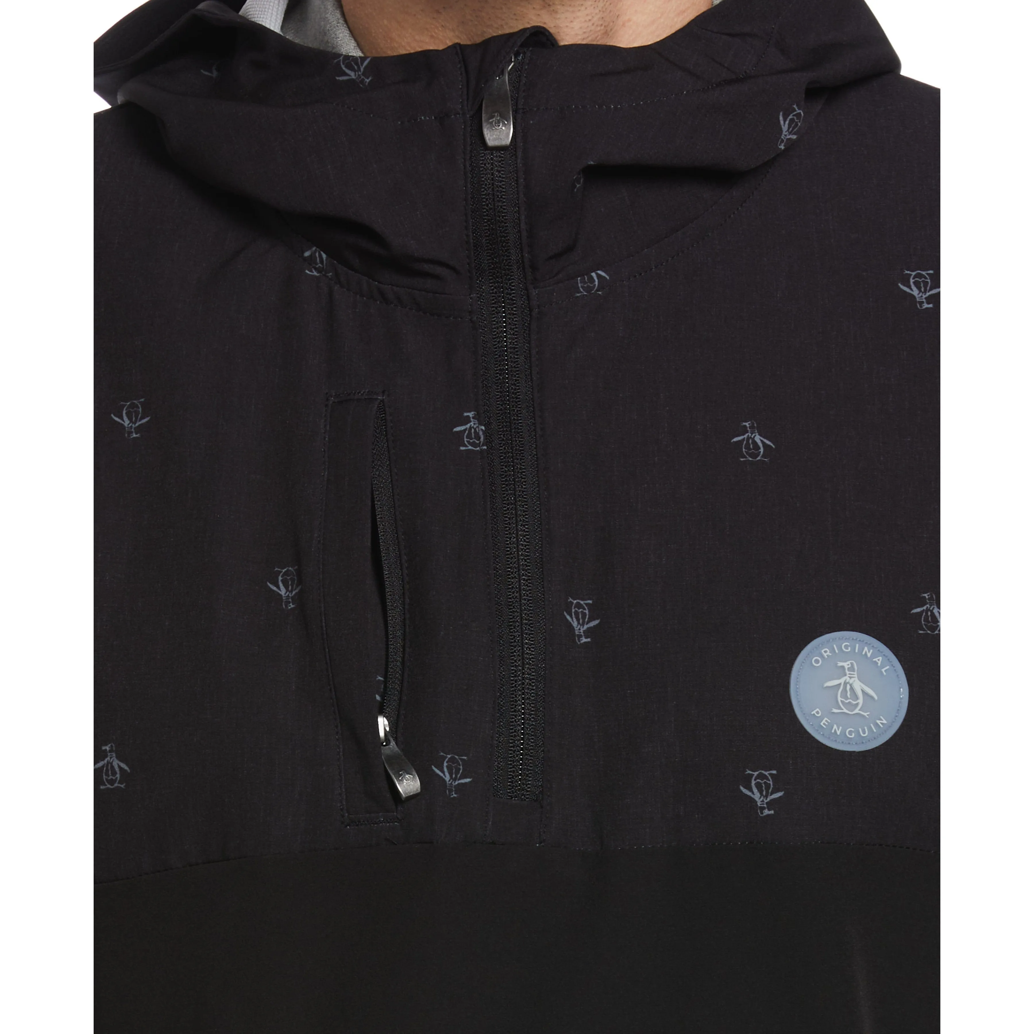 1/4 Zip Printed Pete Wind Hoodie sold by Original Penguin product image thumbnail 3