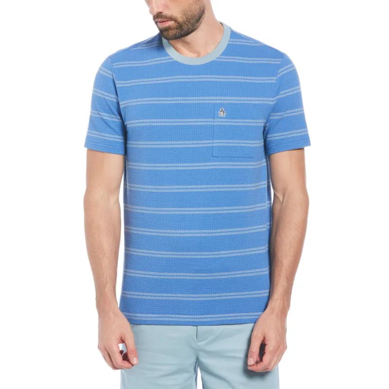 Seersucker Stripe Tee made by Original Penguin