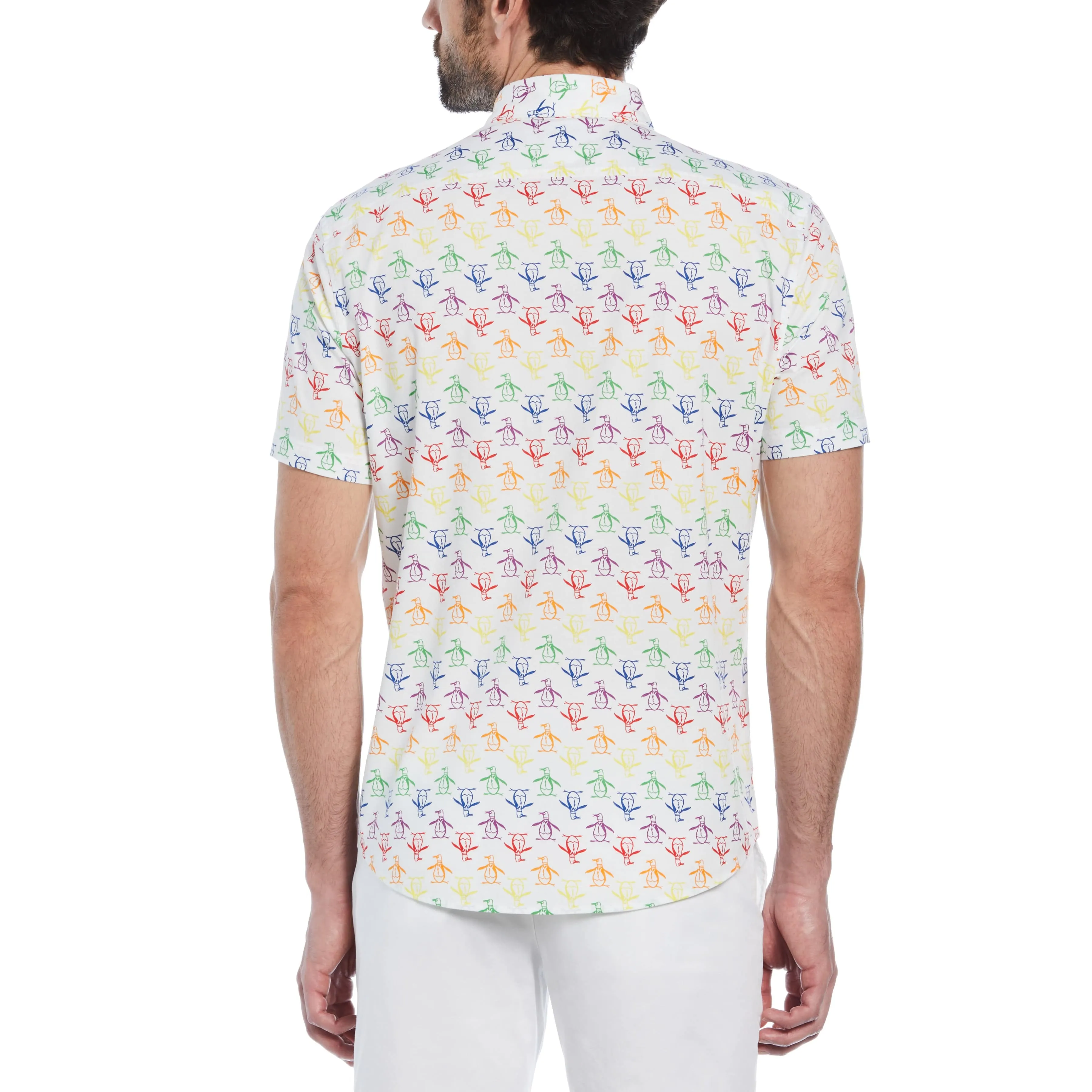 Pride Rainbow Pete Print Shirt sold by Original Penguin product image thumbnail 2