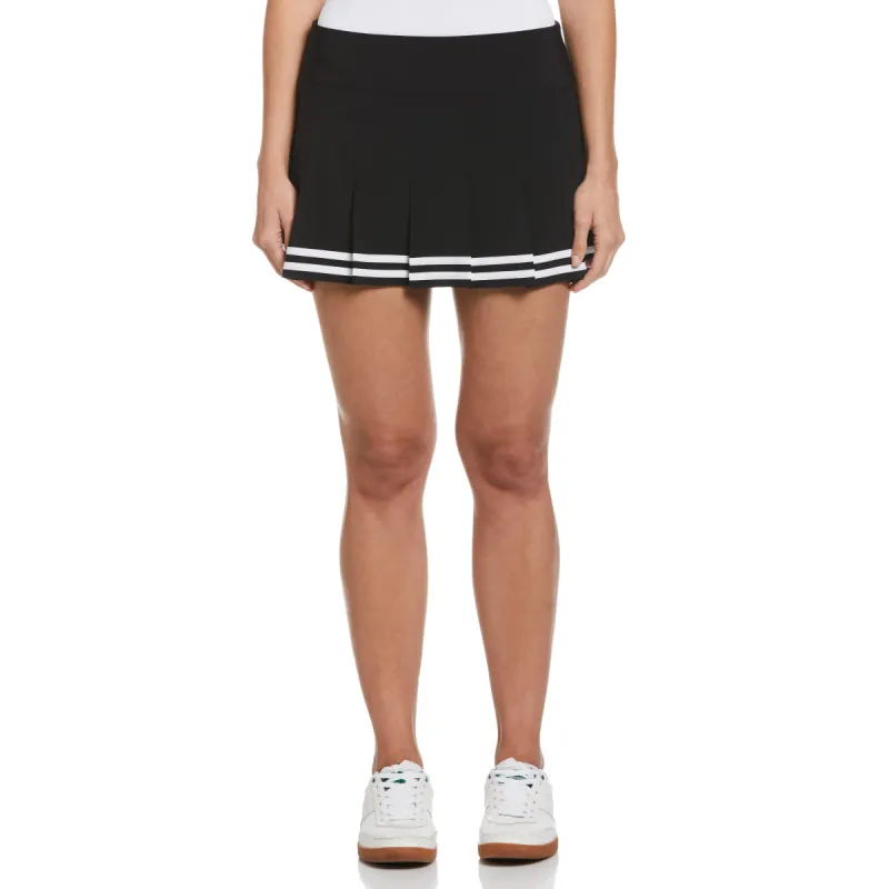 Women's 13" Contrast Hem Pleated Tennis Skort sold by Original Penguin