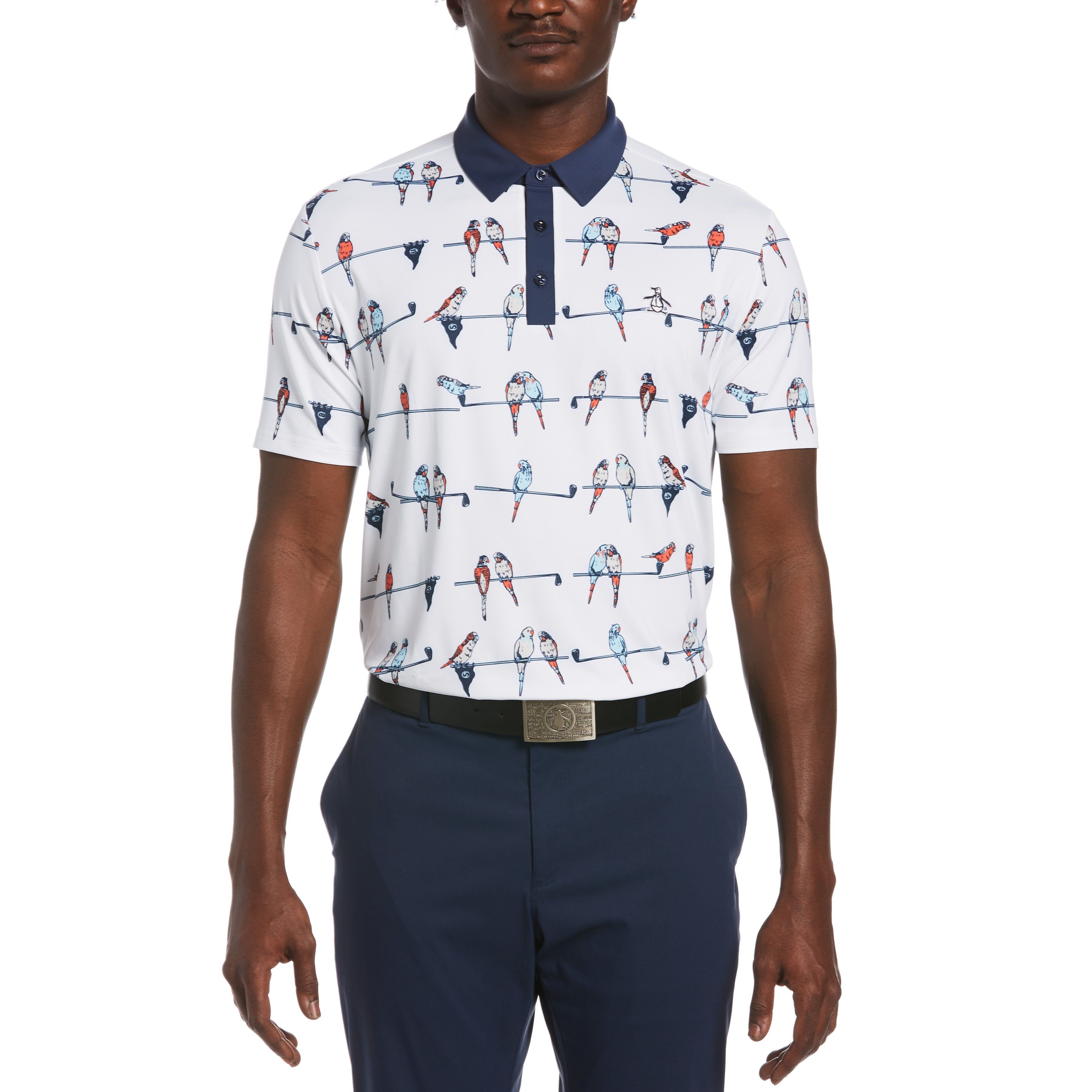 Parrot Allover Print Golf Polo sold by Original Penguin