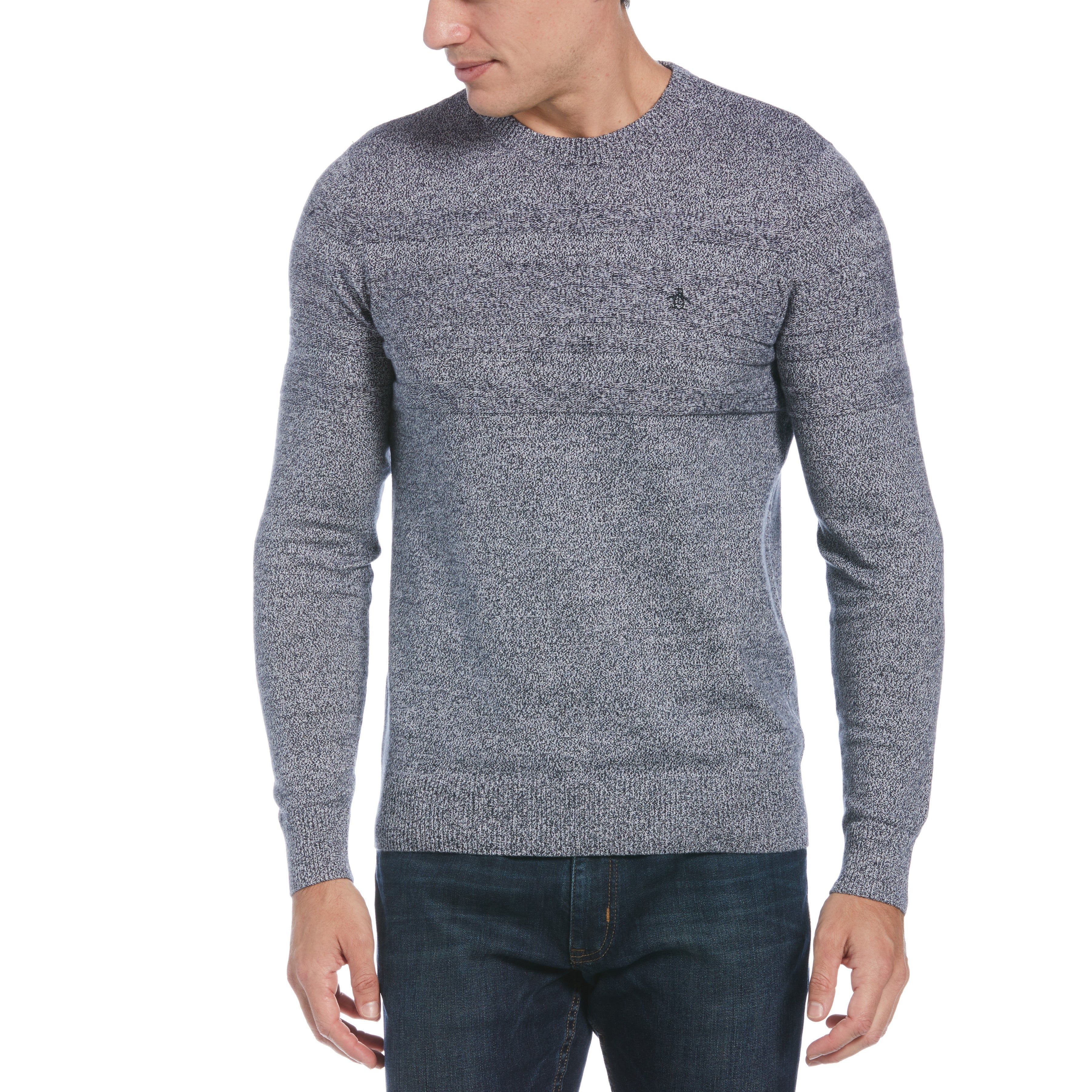 Marled Stripe Crew Neck Sweater sold by Original Penguin