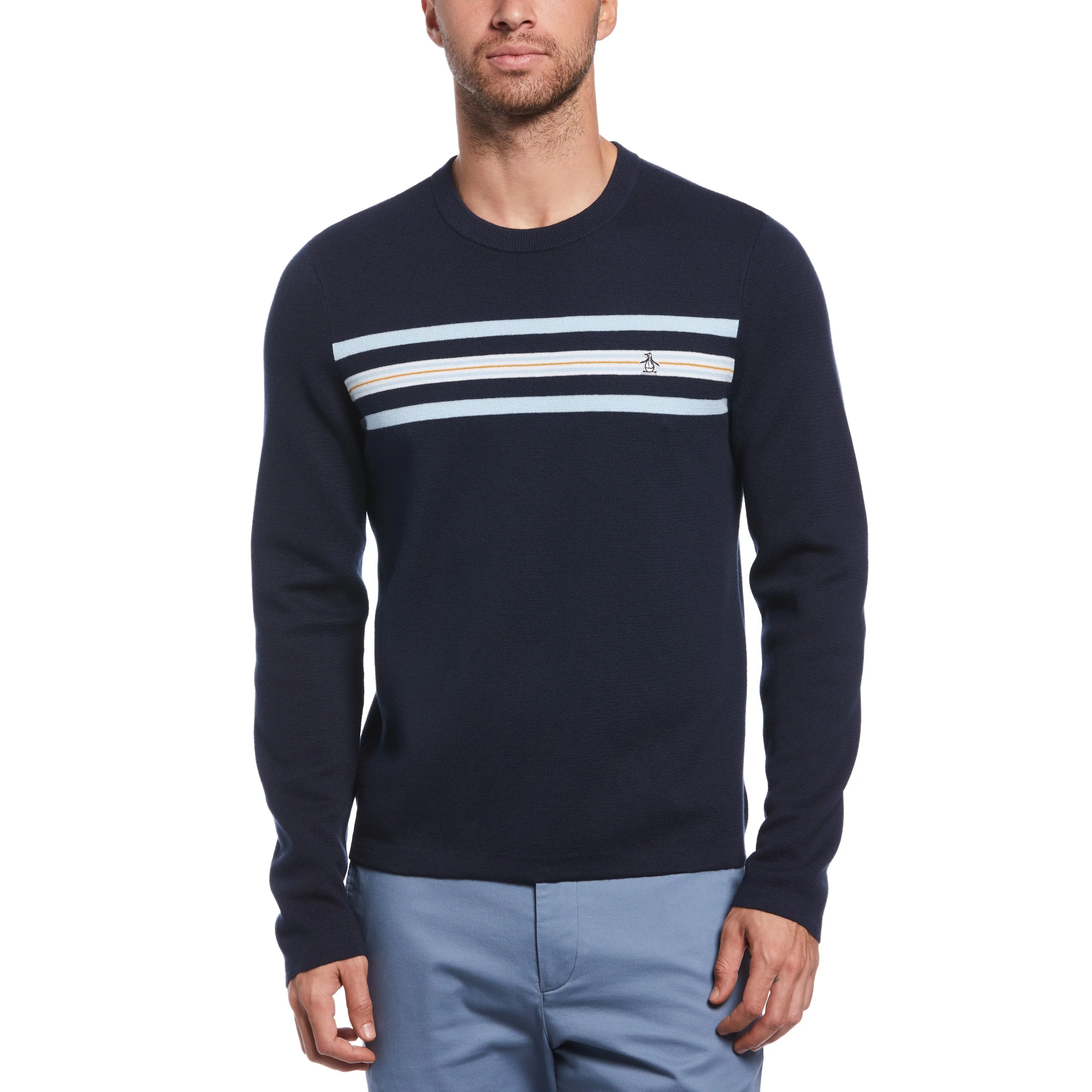 Engineered Chest Stripe Sweater sold by Original Penguin