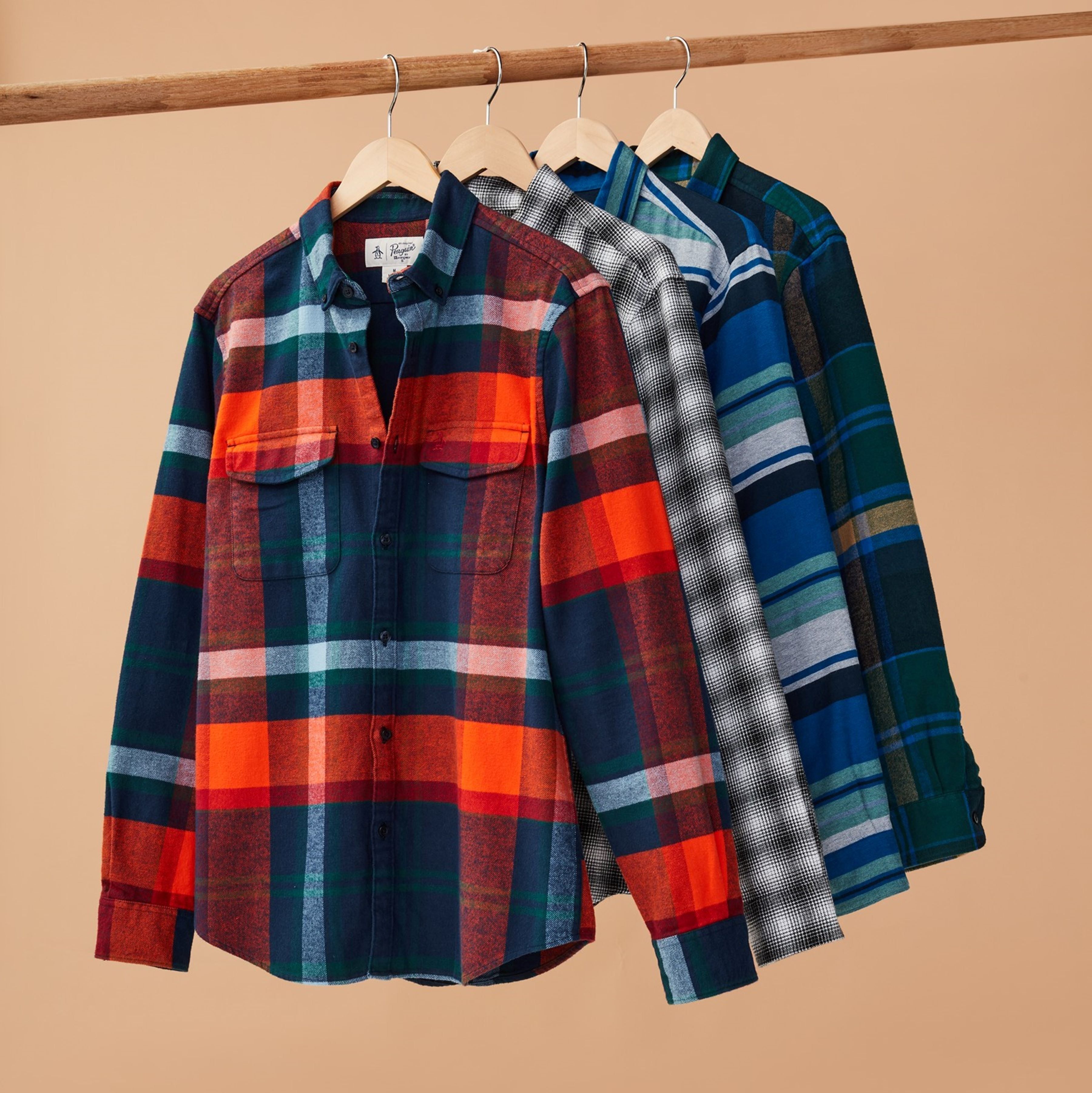 Heavy Plaid Flannel Shirt sold by Original Penguin product image thumbnail 2