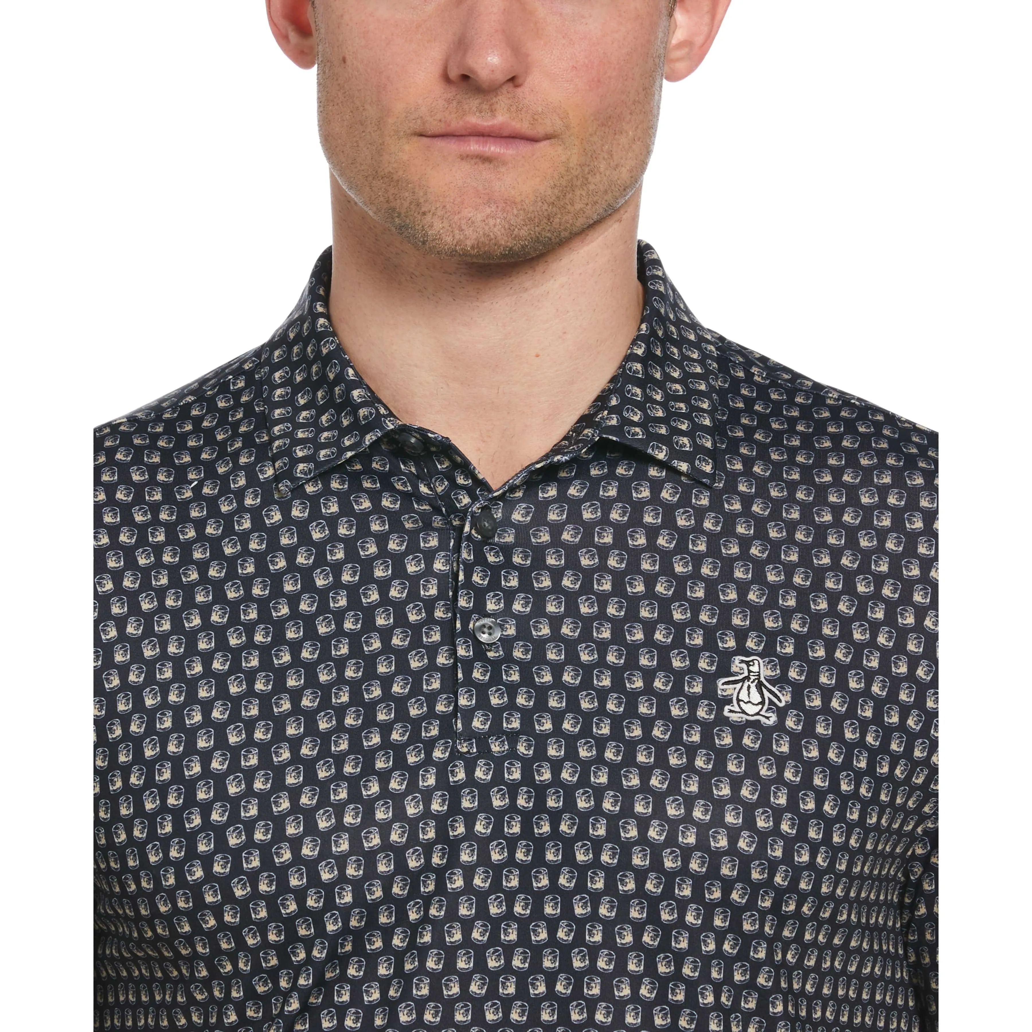 Novelty Old Fashioned Drink Print Golf Polo sold by Original Penguin product image thumbnail 3