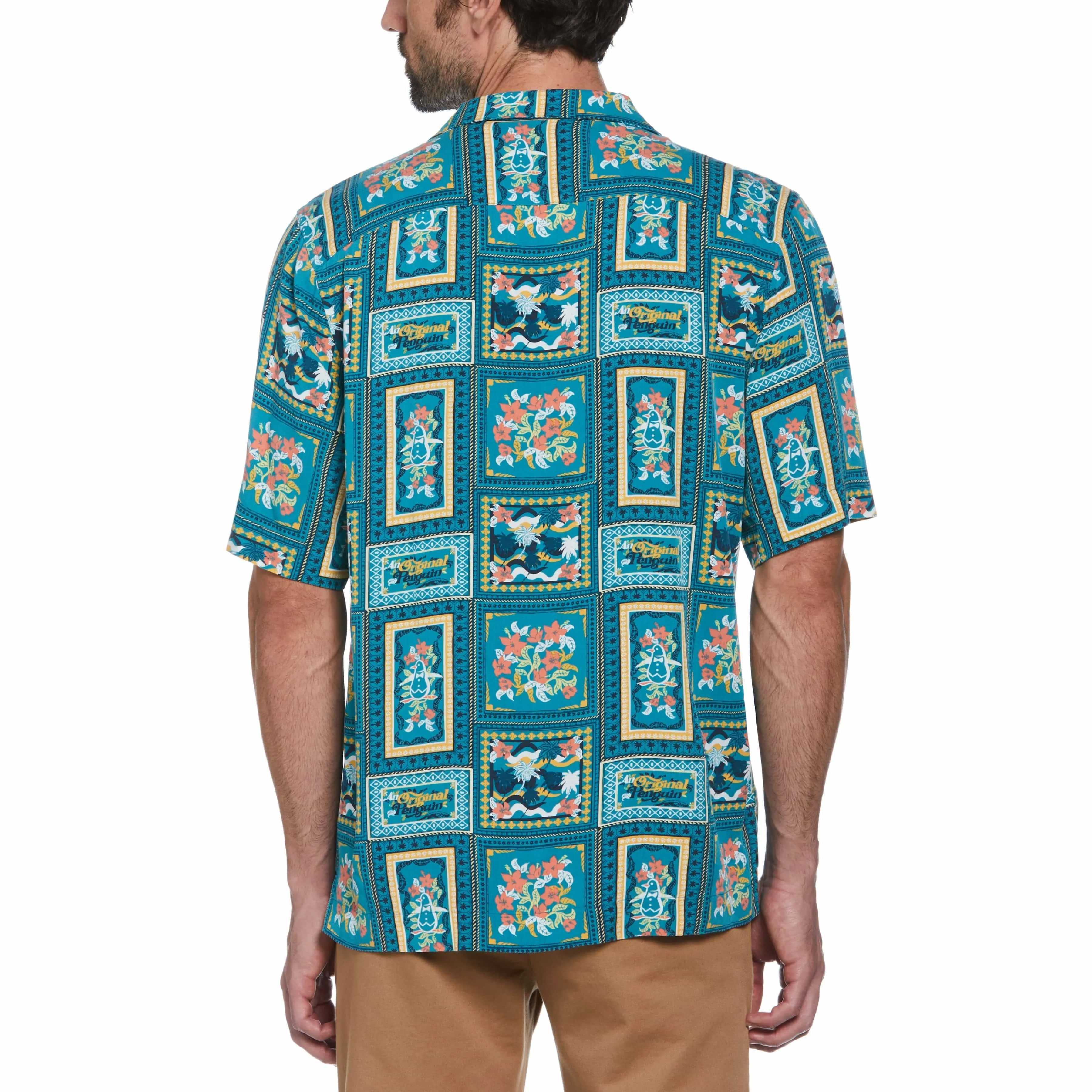 Ecovero™ Floral Tile Print Shirt sold by Original Penguin product image thumbnail 2