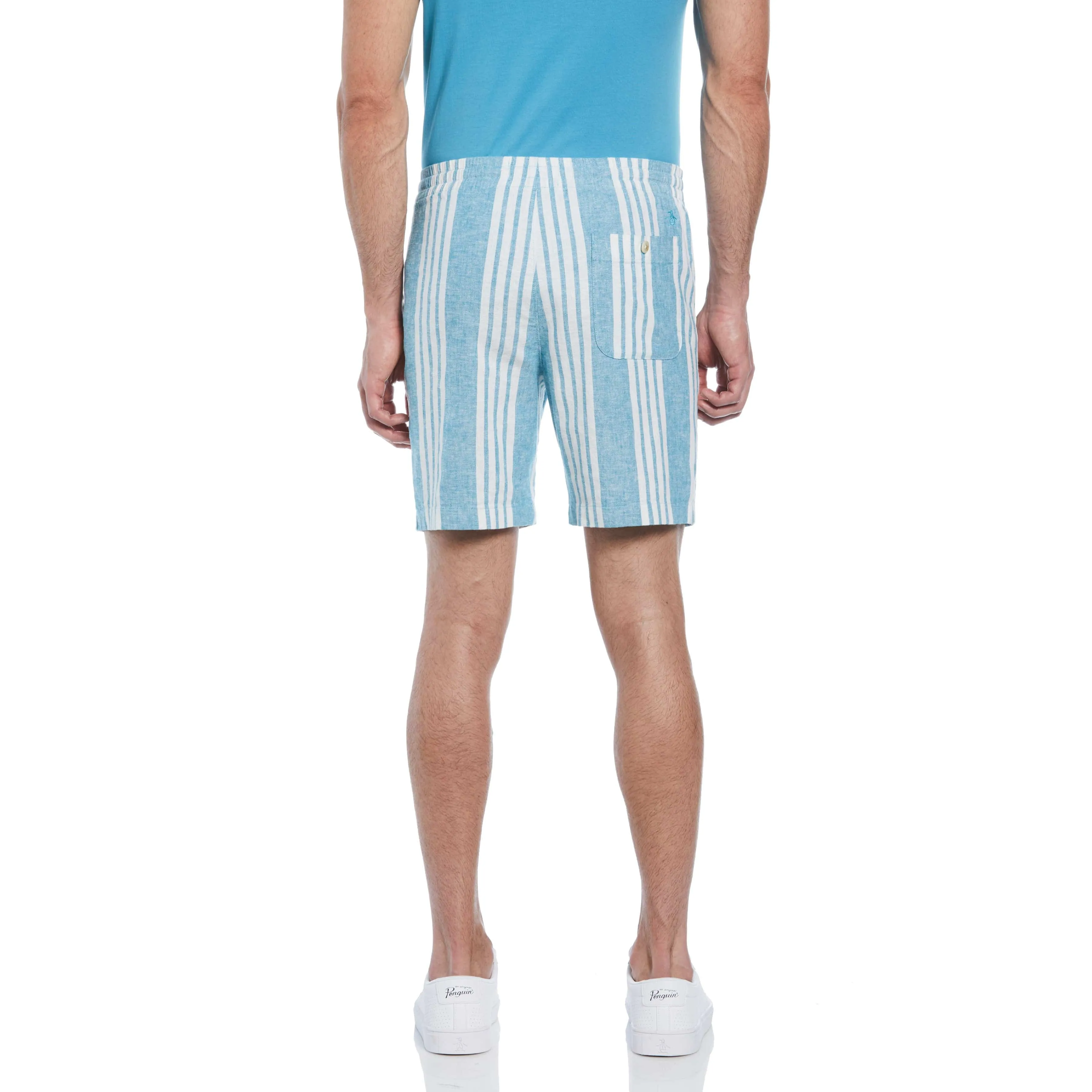 Linen Blend Vertical Stripe Print Short sold by Original Penguin product image thumbnail 2