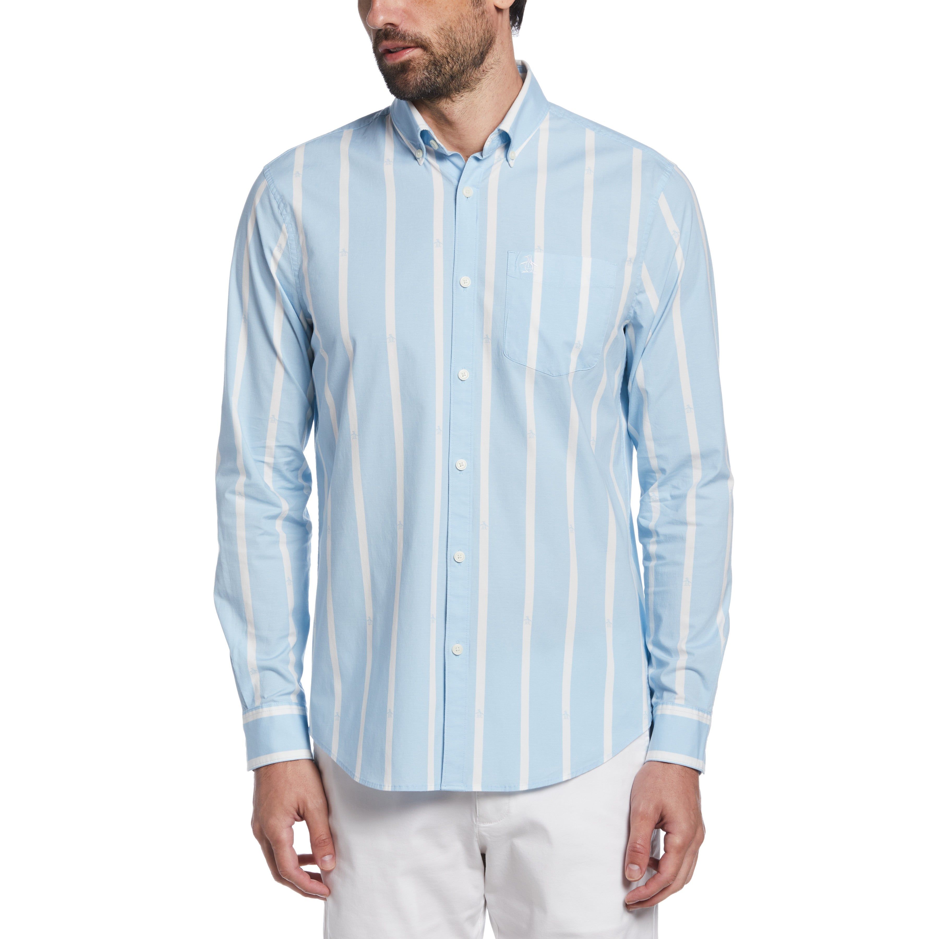 Multi Pete Stripe Shirt sold by Original Penguin
