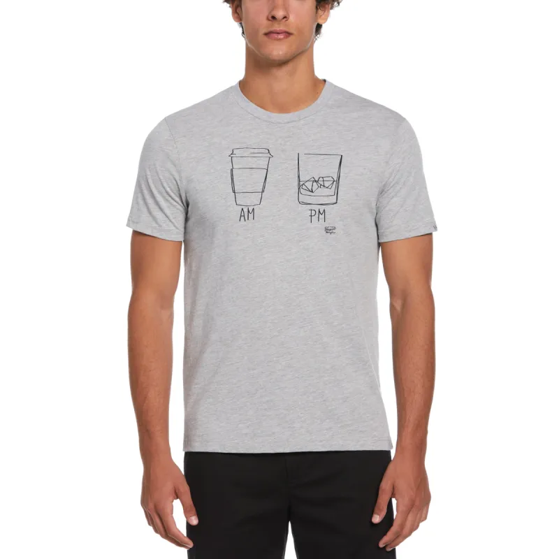 Heather AM PM Whiskey Tee sold by Original Penguin