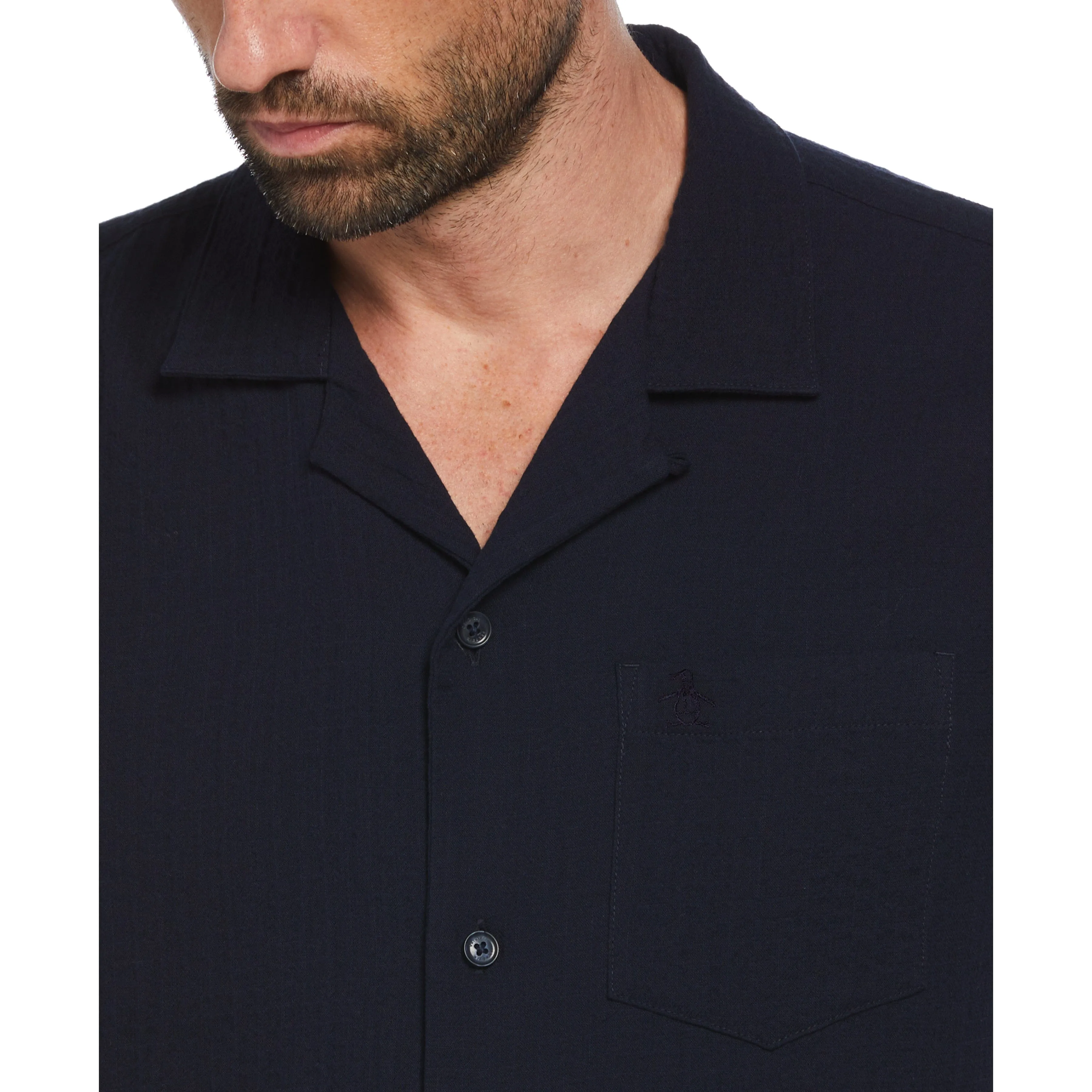 Cotton Gauze Camp Collar Shirt sold by Original Penguin product image thumbnail 3