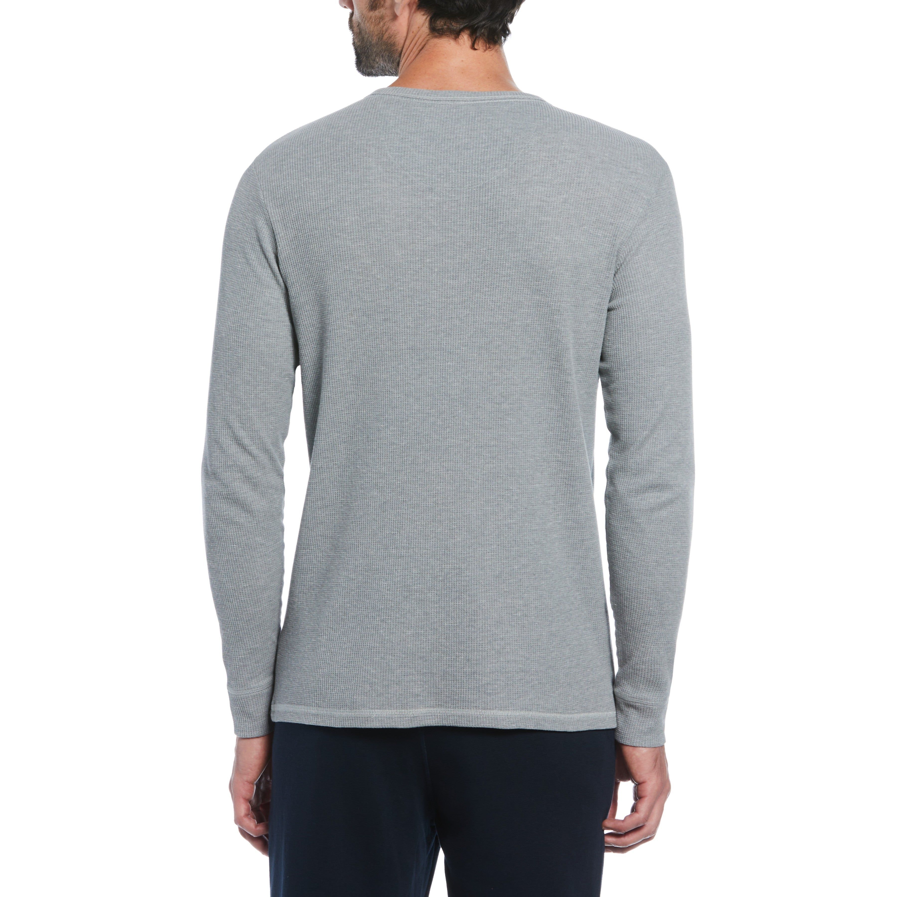 Long Sleeve Waffle Henley Shirt sold by Original Penguin product image thumbnail 2