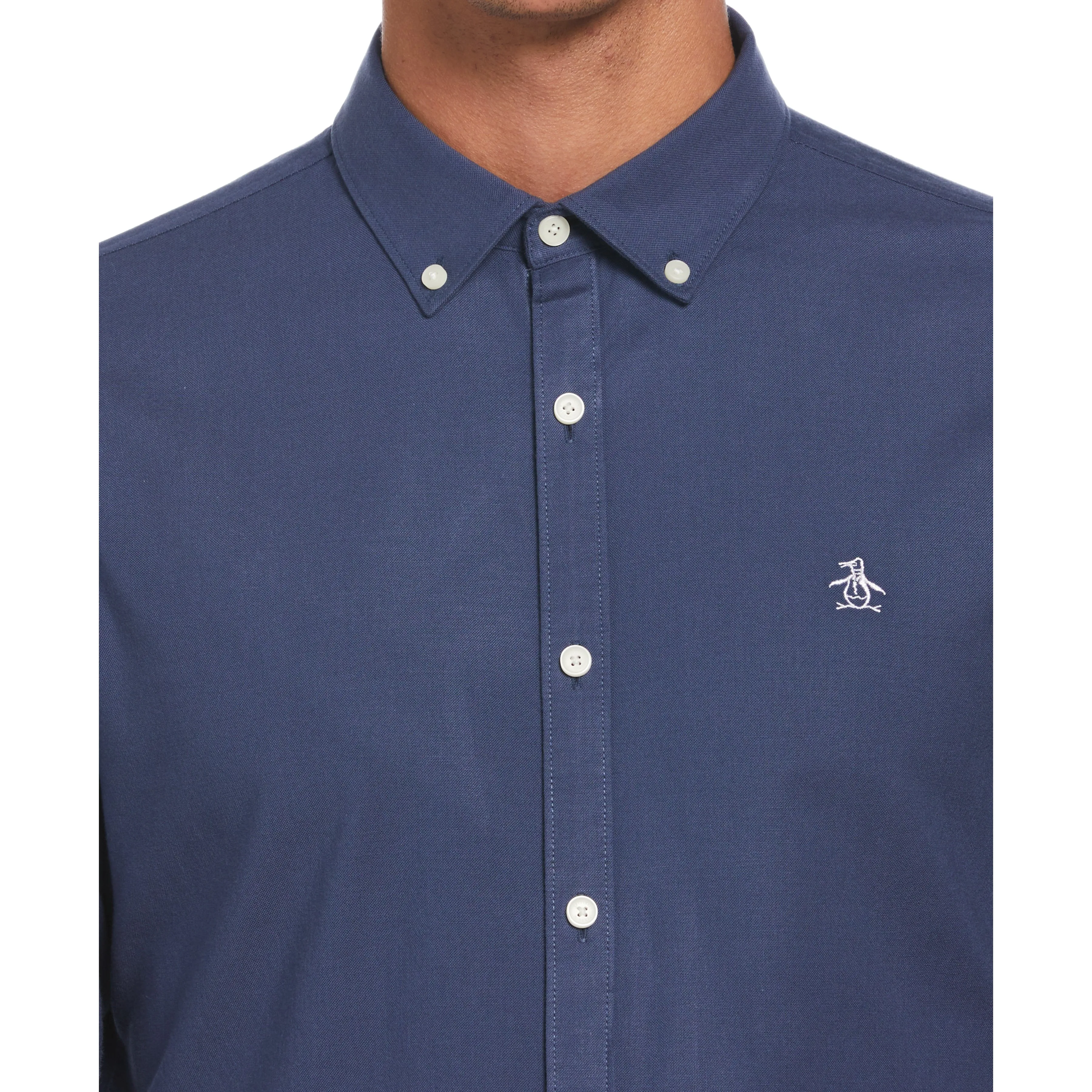 EcoVero Oxford Stretch Long Sleeve Shirt sold by Original Penguin product image thumbnail 3
