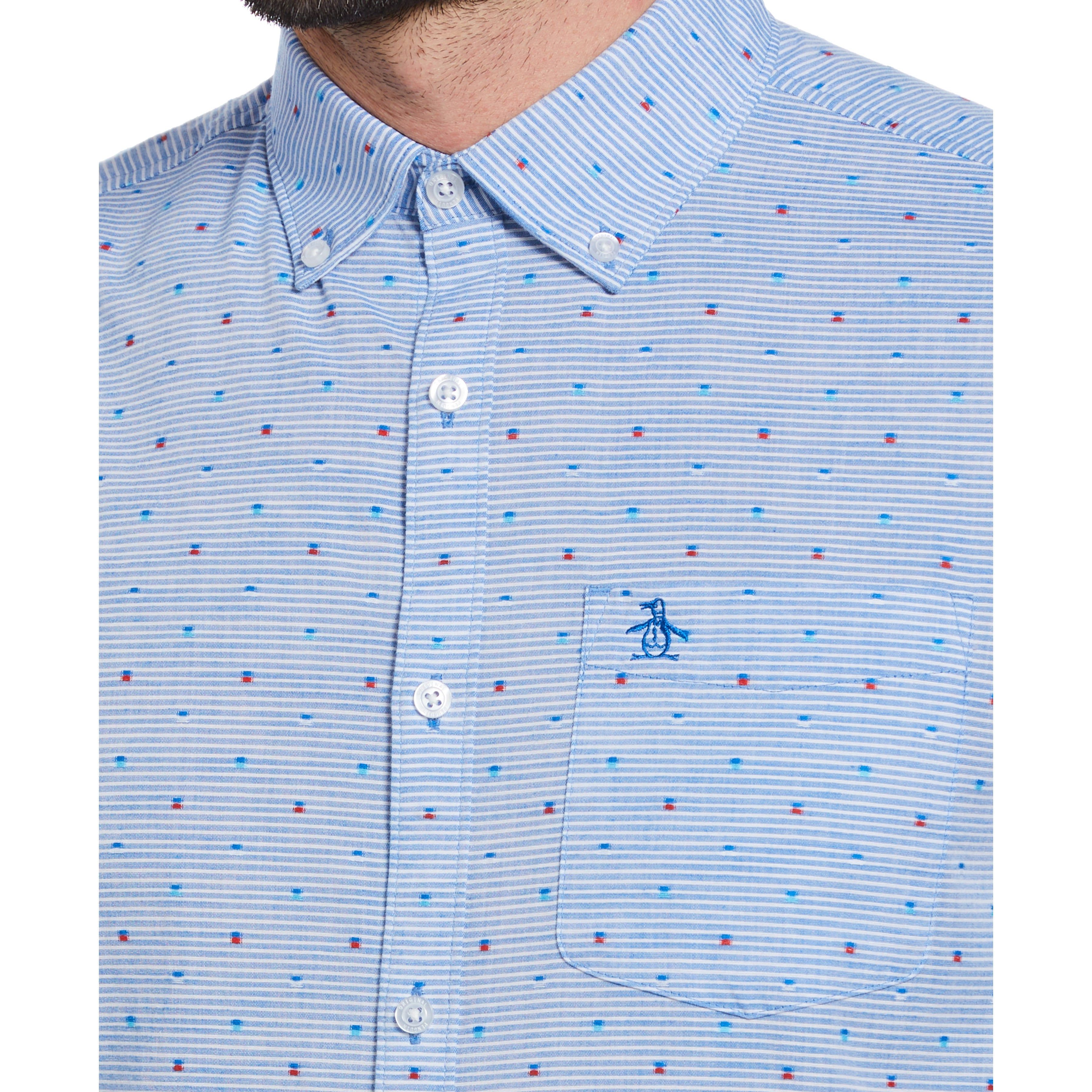 Geometric Print Dobby Shirt sold by Original Penguin product image thumbnail 3