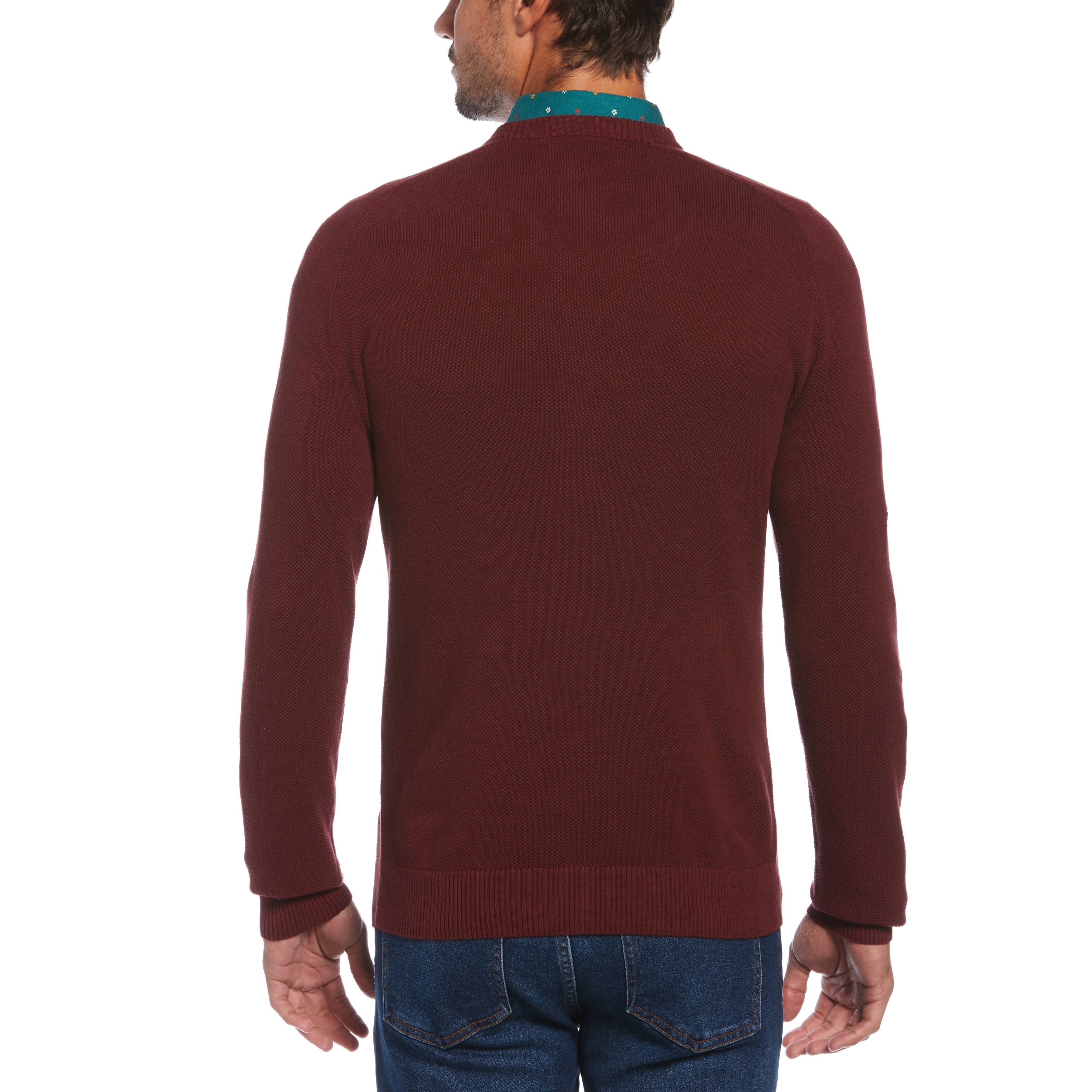 Honeycomb Pique Crew Neck Sweater sold by Original Penguin product image thumbnail 2