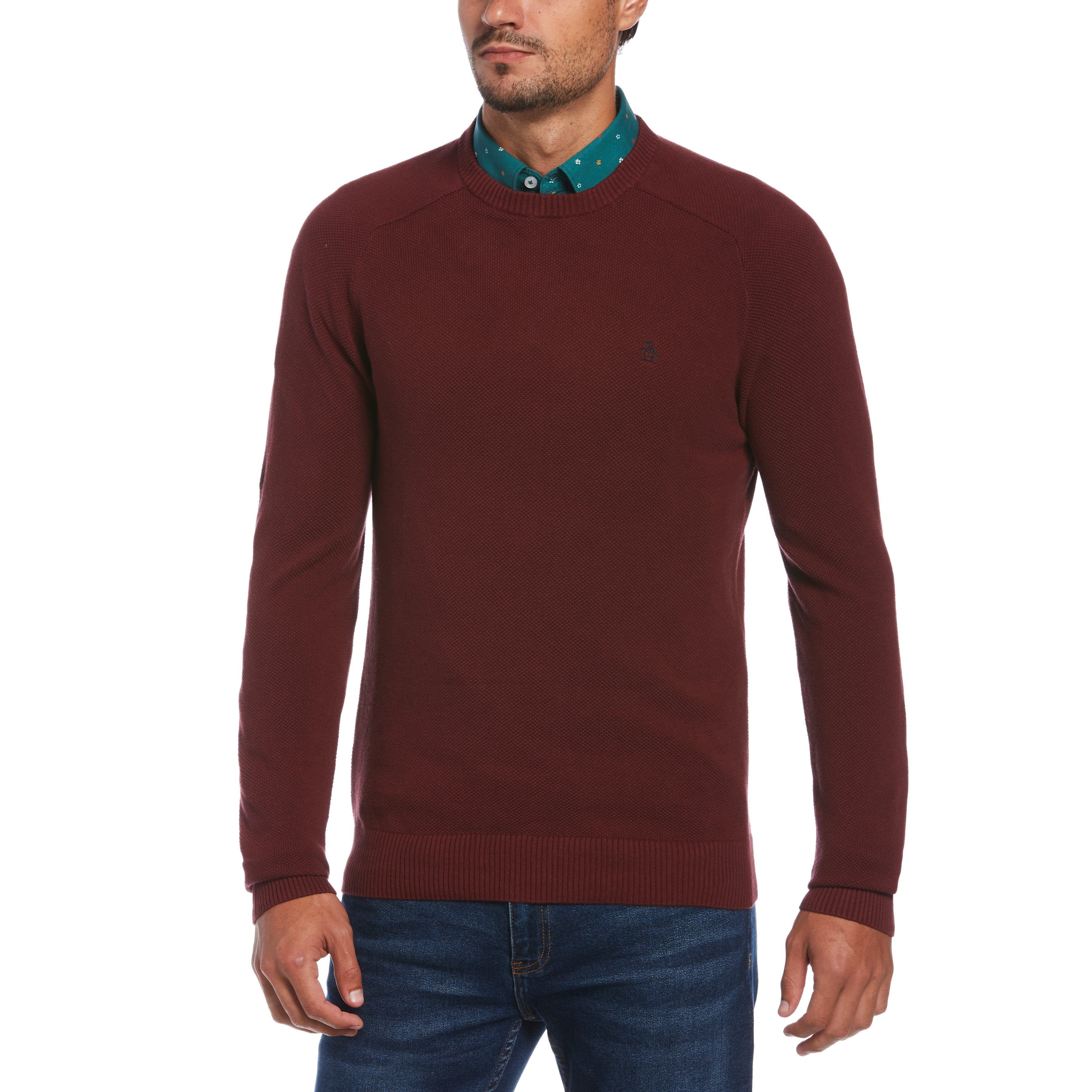 Honeycomb Pique Crew Neck Sweater sold by Original Penguin