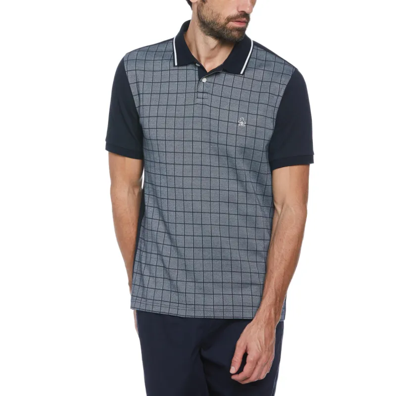 Pique Jacquard Check Polo sold by Original Penguin