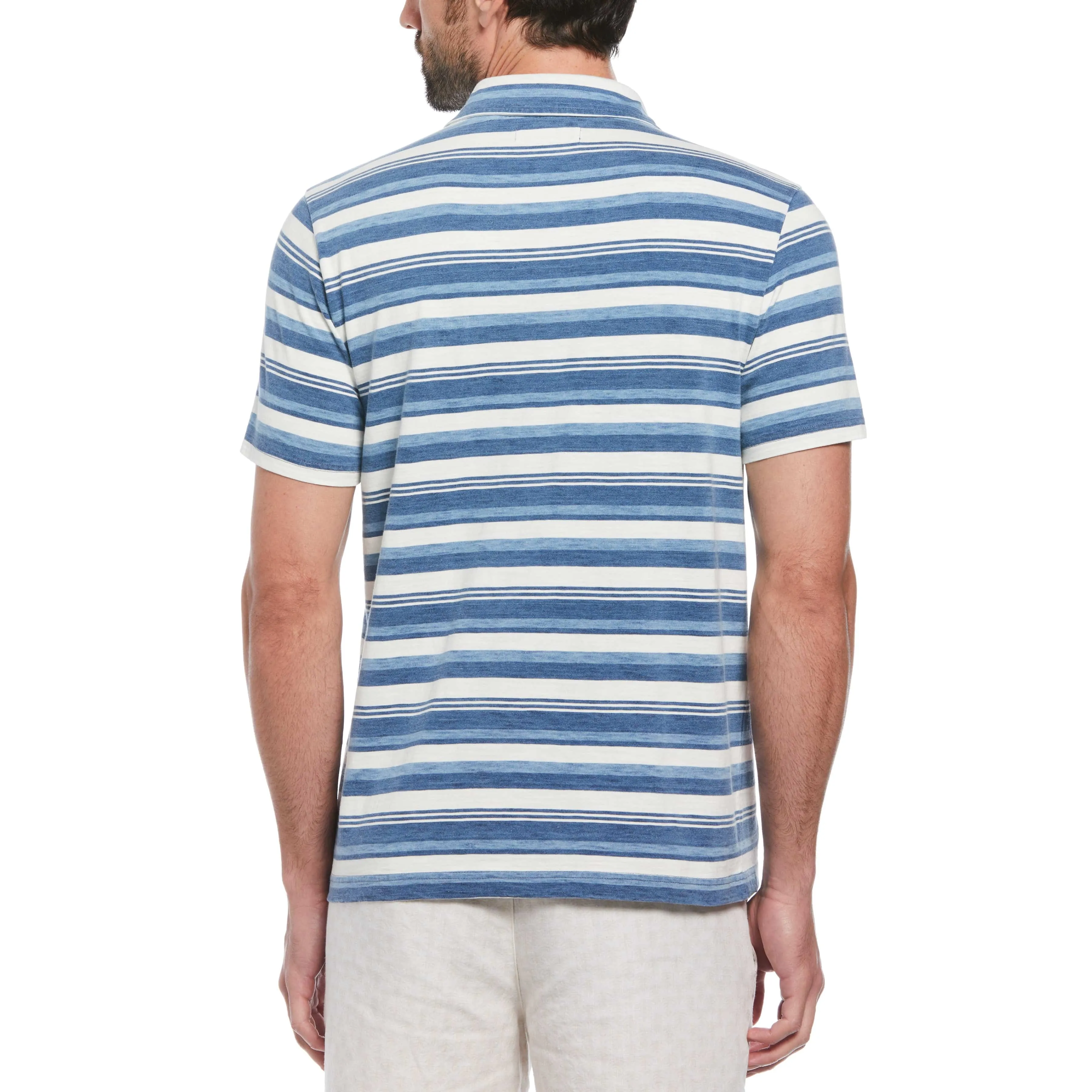 Cotton Jersey Indigo Striped Polo sold by Original Penguin product image thumbnail 2
